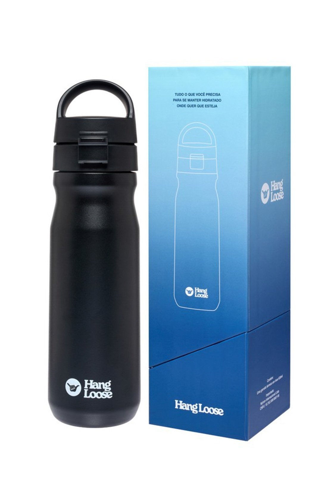 Garrafa Térmica 630 ML Resistente Brilhante Hang Loose