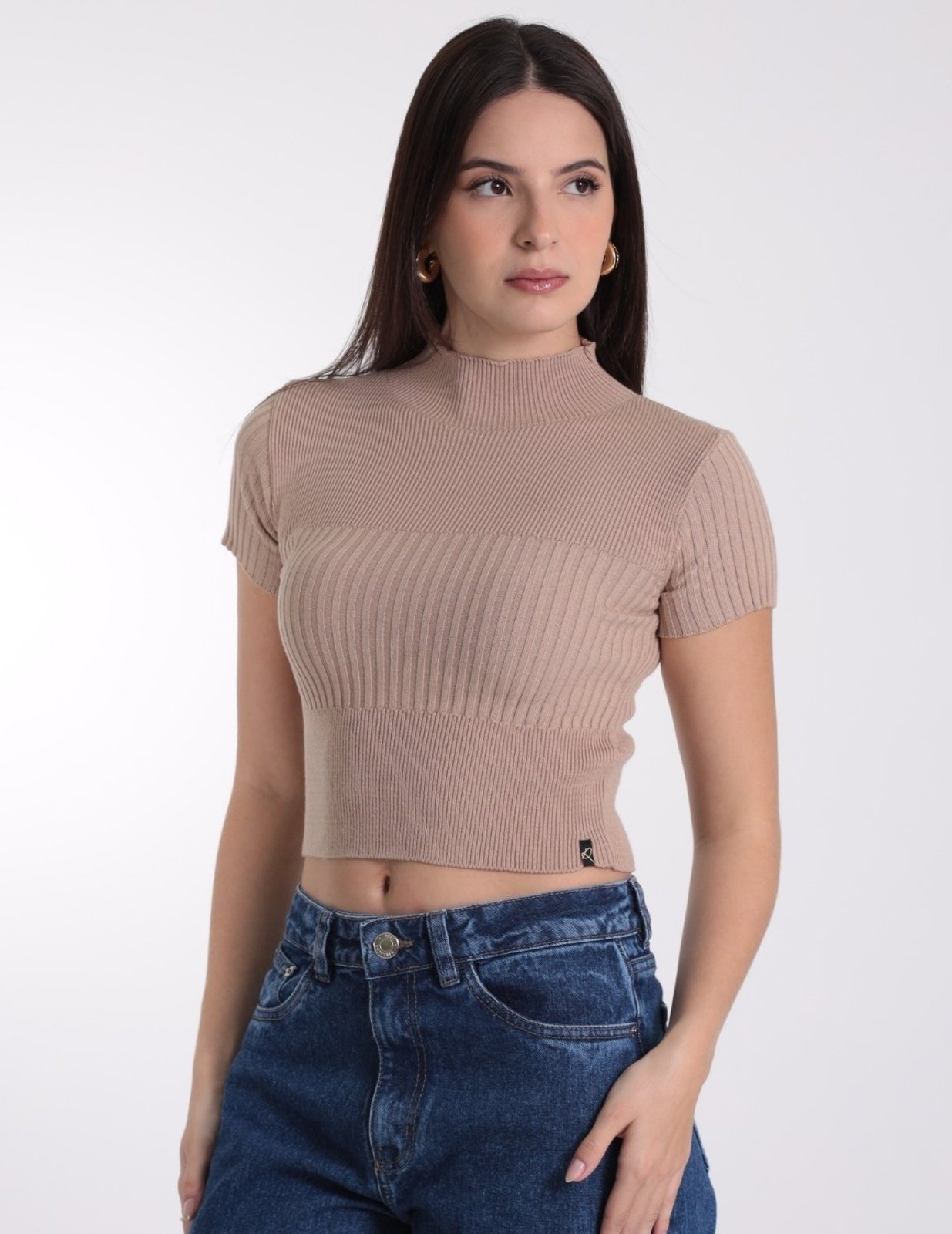 Blusa Feminina Manga Curta Gola Rolê Revanche Zurique