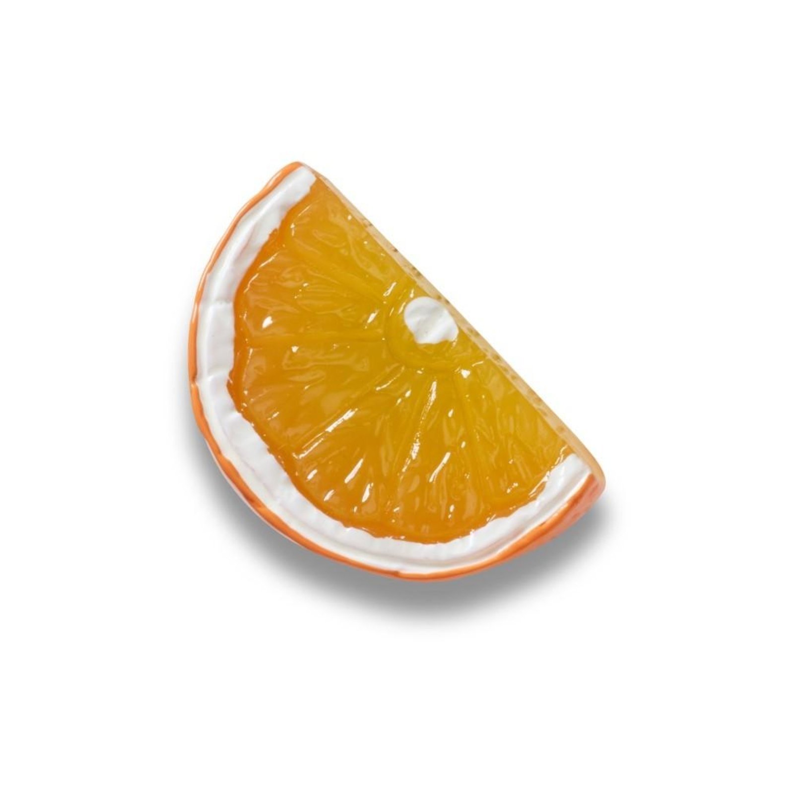 Vista 2 Infantil - Jibbitz™ Fatia de Laranja Brilhante Crocs branco