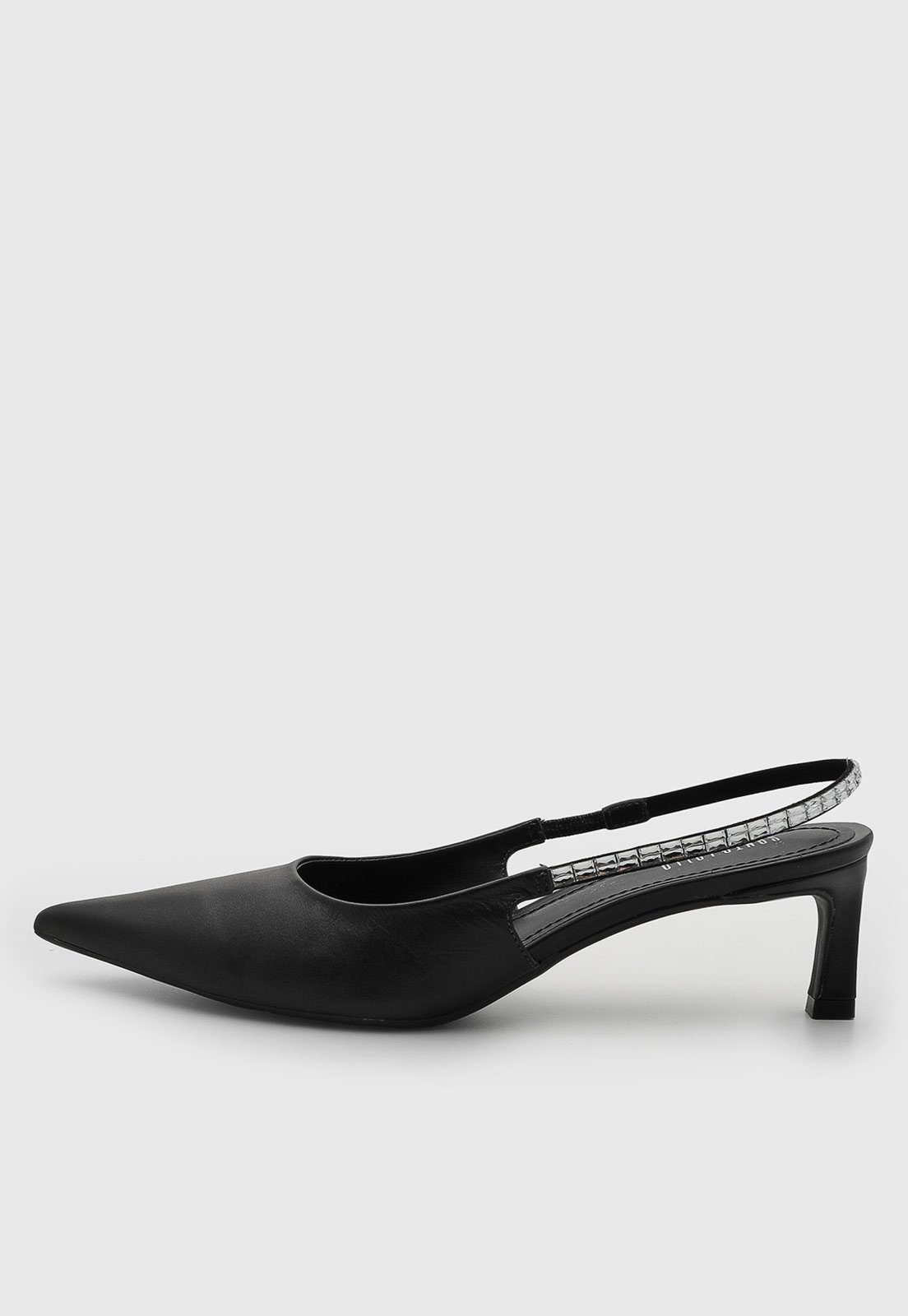 Scarpin Feminino Santa Lolla Salto Baixo Preto