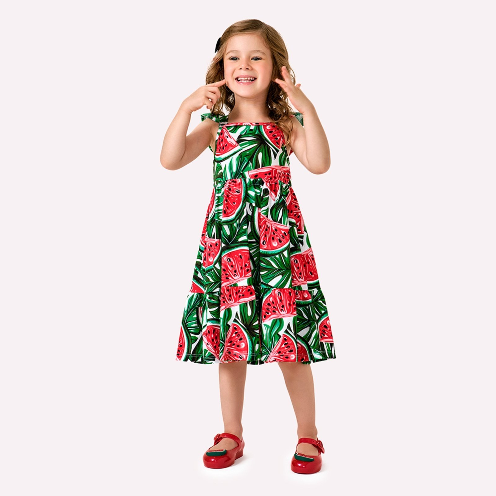 Infantil – Vestido Menina Melancia Kyly