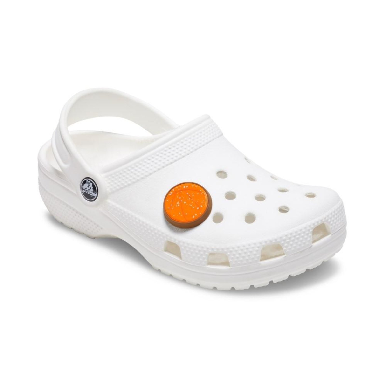 Vista 3 Infantil - Jibbitz™ Bola de Basquete Reflexiva Crocs branco