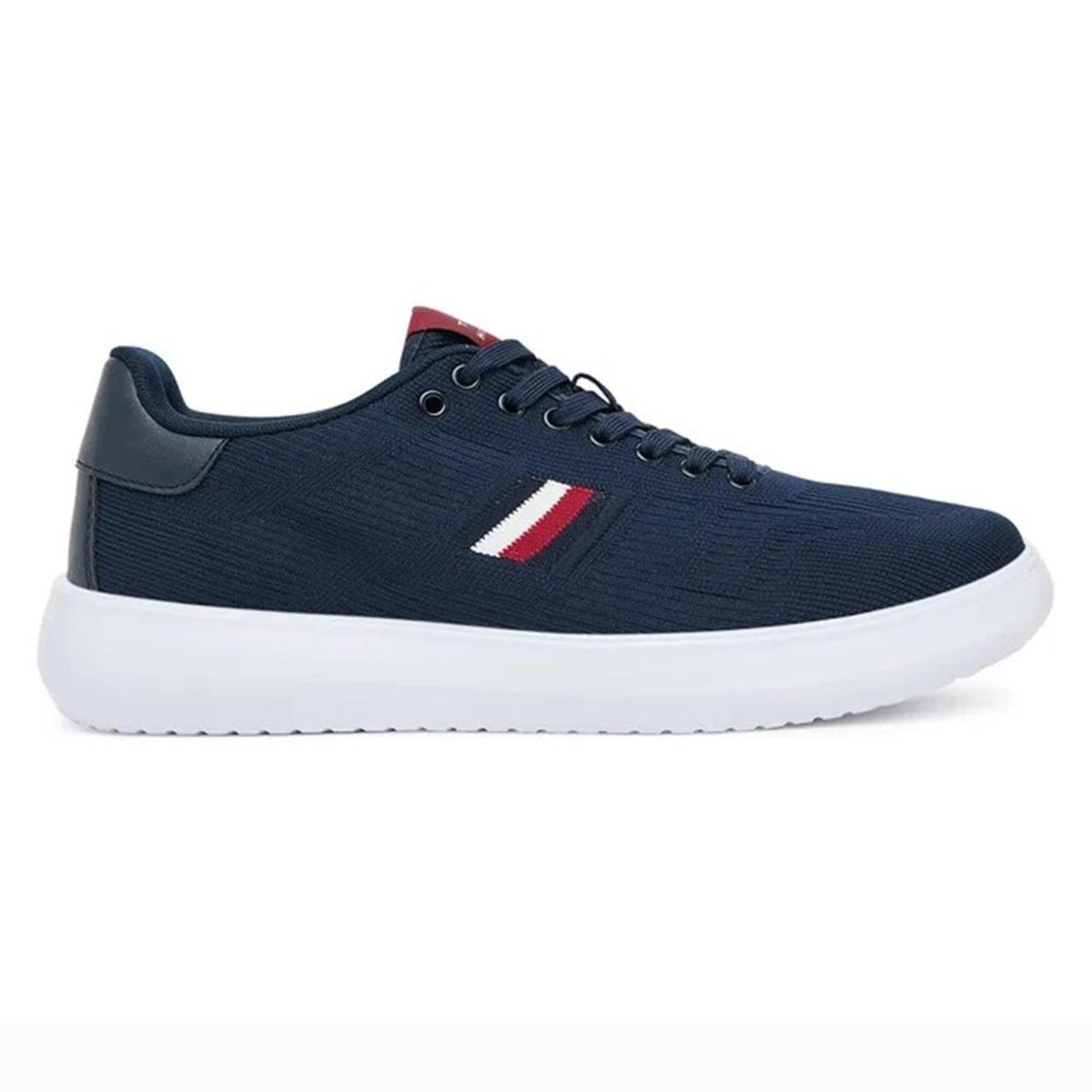 Vista 2 Tênis Tommy Hilfiger Modern Lightcup Knit Desert Sky azul marinho Tommy Hilfiger azul marinho