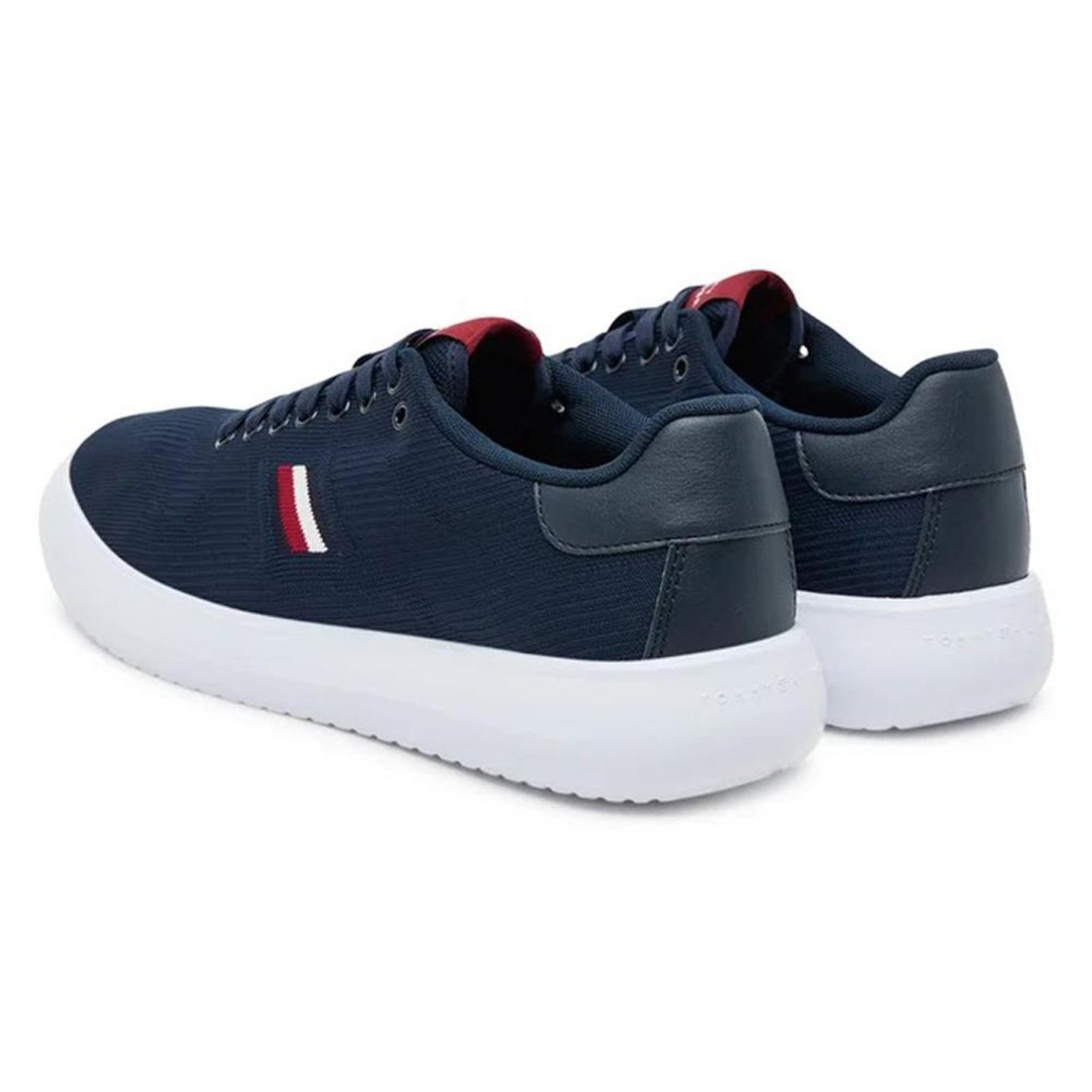 Vista 3 Tênis Tommy Hilfiger Modern Lightcup Knit Desert Sky azul marinho Tommy Hilfiger azul marinho