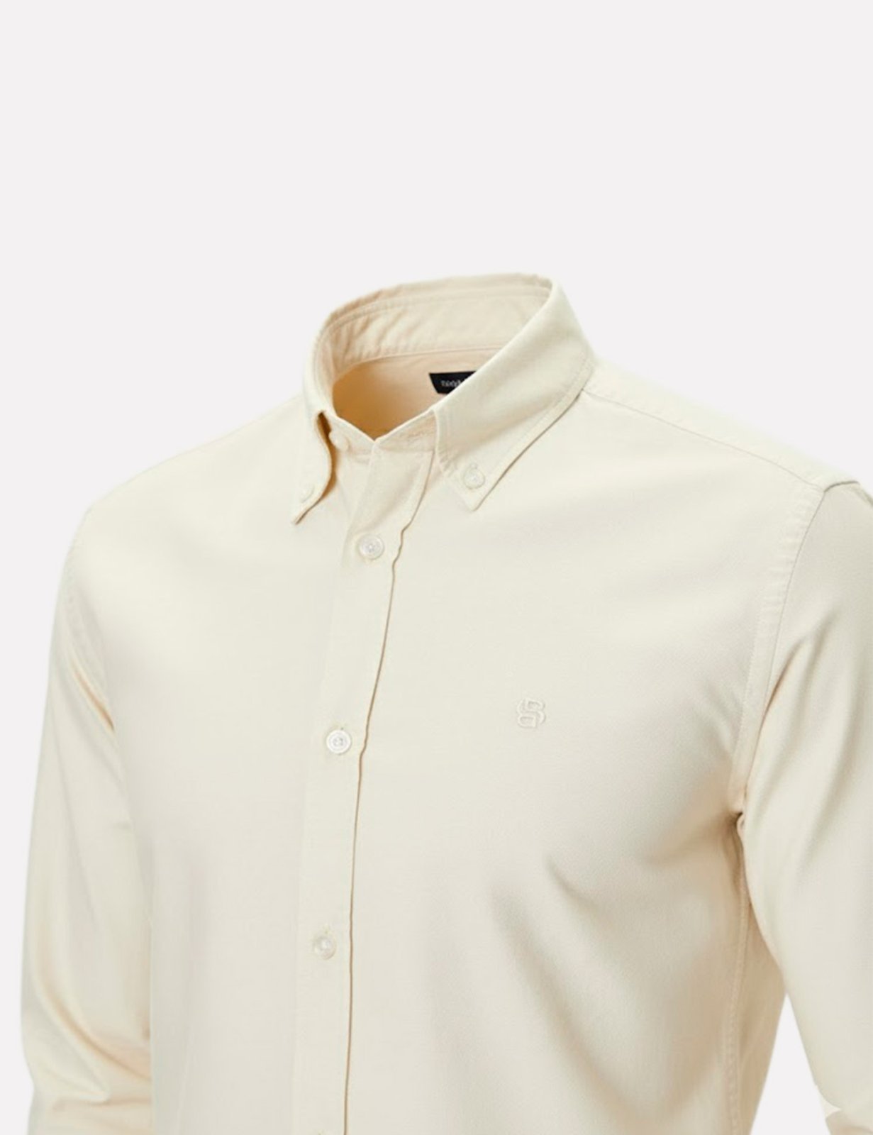 Vista 3 Camisa Hugo Boss Masculina Slim Fit H-ROAN-BD-E-C1 Amarela amarelo amarelo