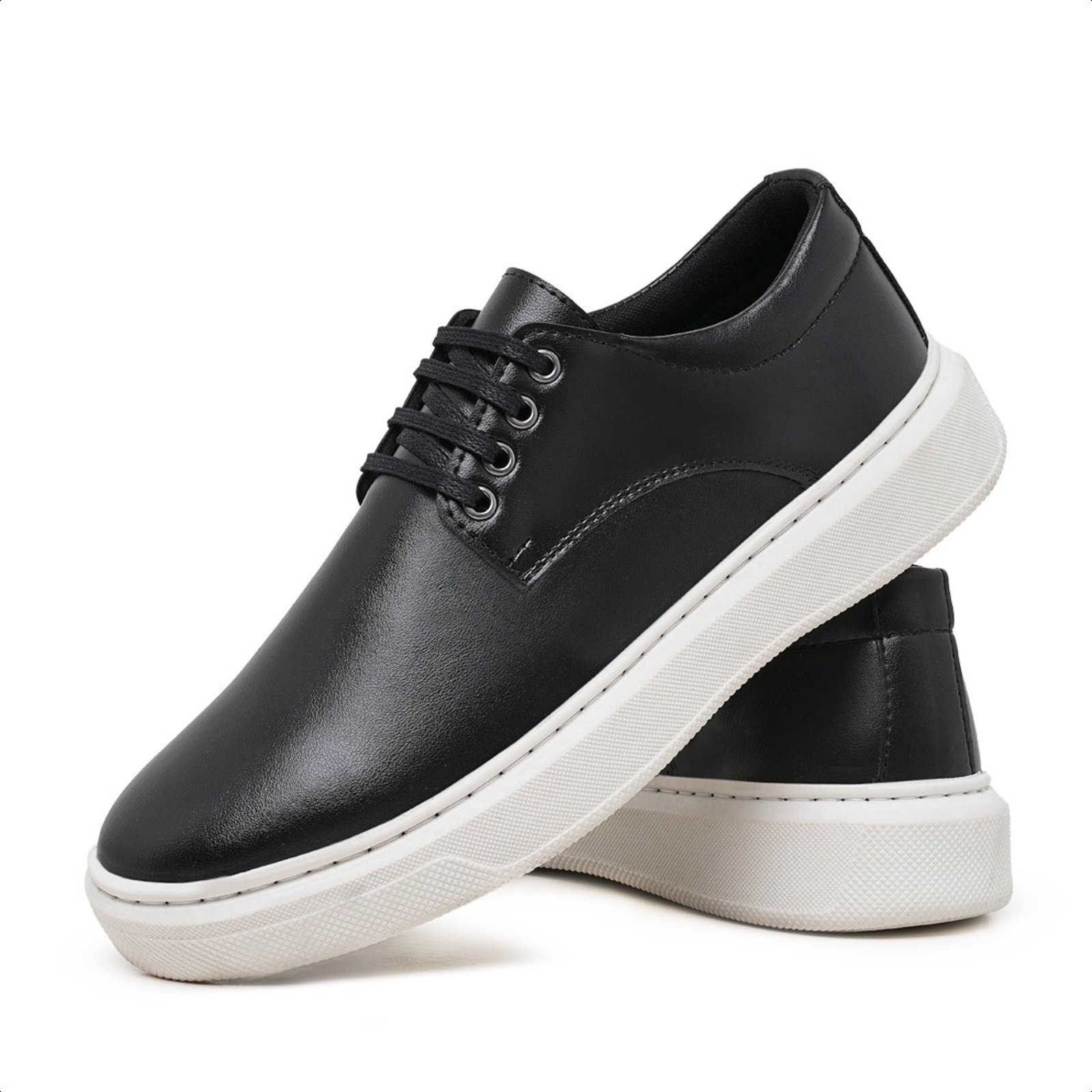 Tênis Sapatenis Masculino Casual Confortável Elegante Preto