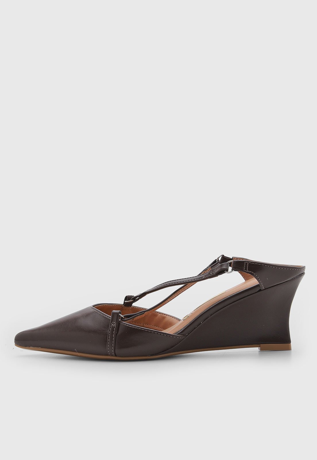 Scarpin Feminino Vizzano Salto Anabela Preto