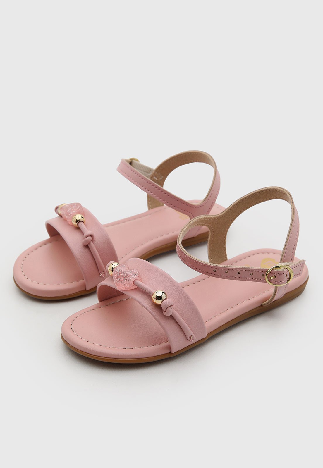 Infantil - Sandália Molekinha Corações Rosa