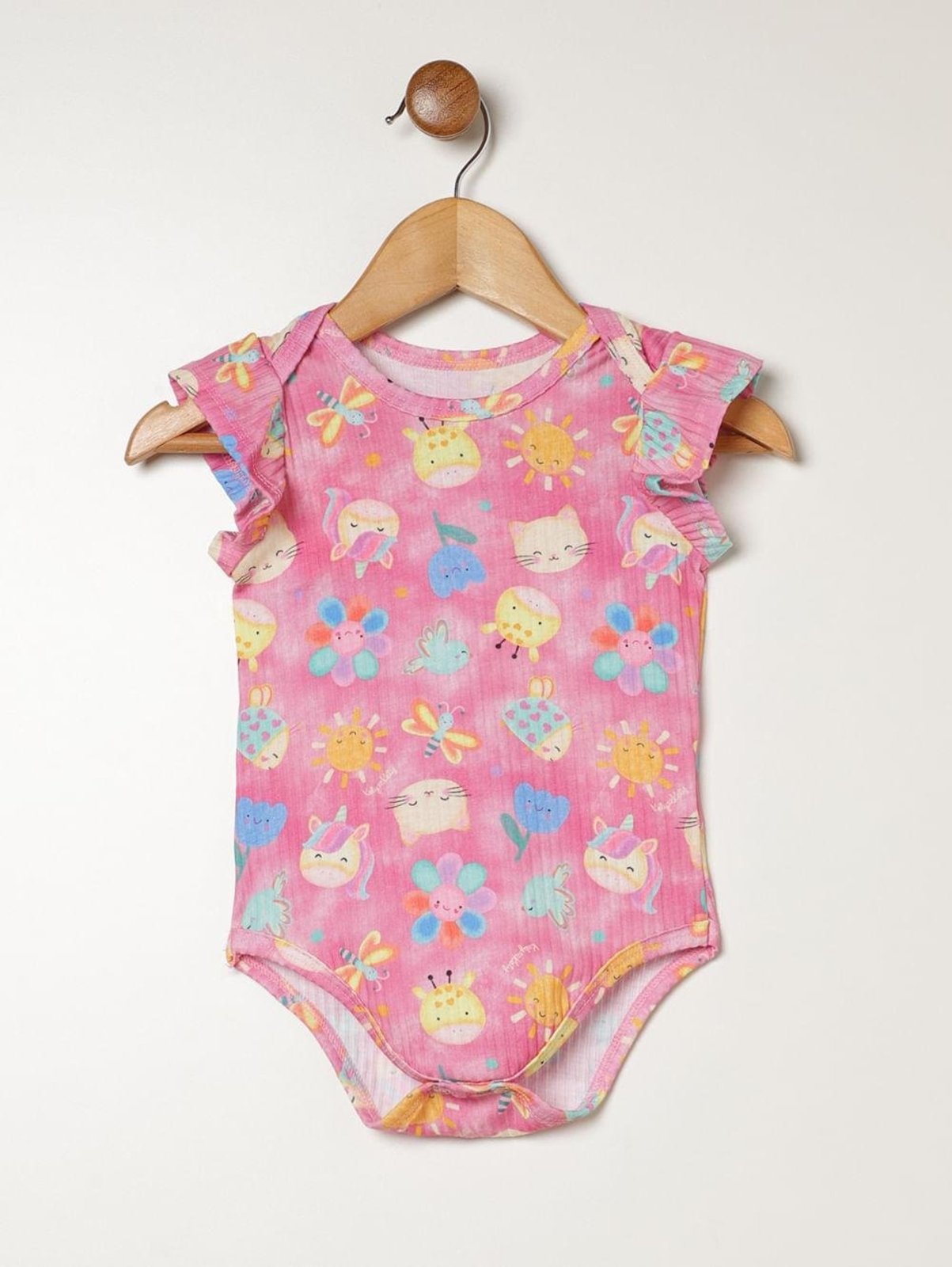 Infantil - Body Canelado Para - ROSA