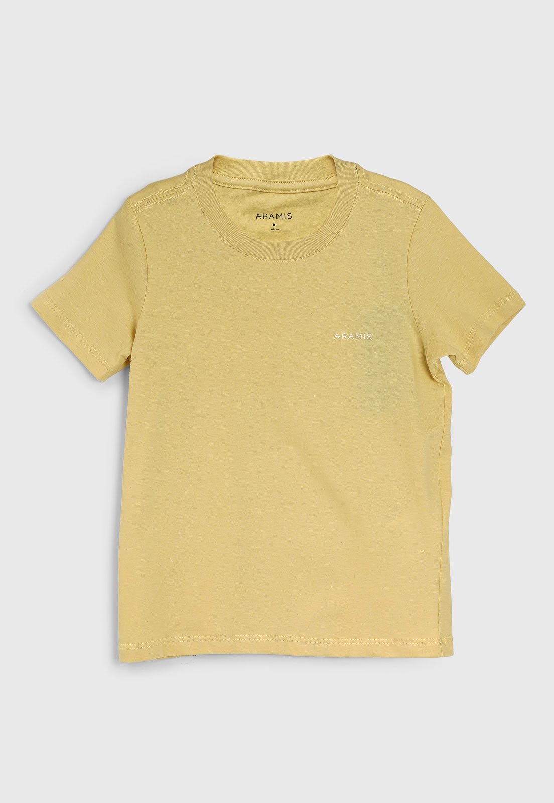 Vista 2 Infantil - Camiseta Aramis Logo Amarela amarelo Aramis amarelo