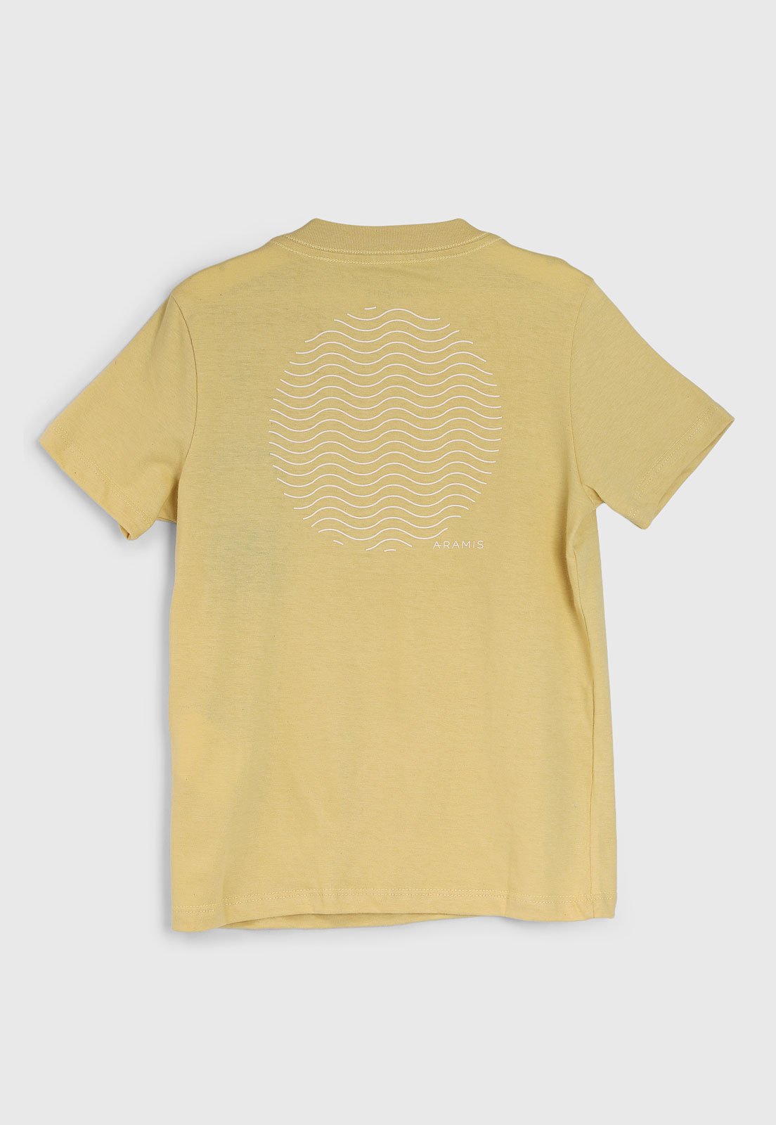 Vista 3 Infantil - Camiseta Aramis Logo Amarela amarelo Aramis amarelo