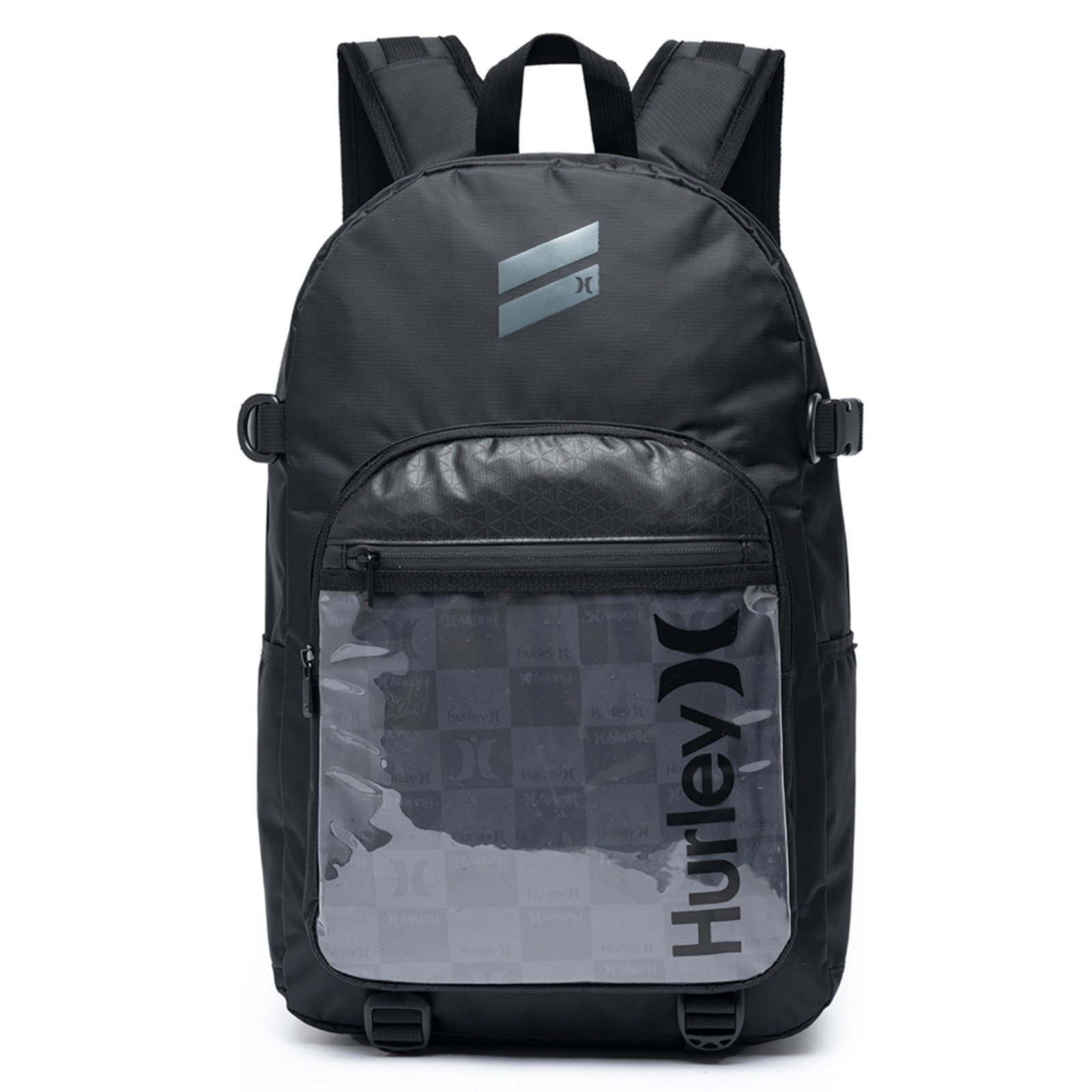 Mochila Hurley Bolsa Masculina Escolar Grande Resistente Notebook Preto