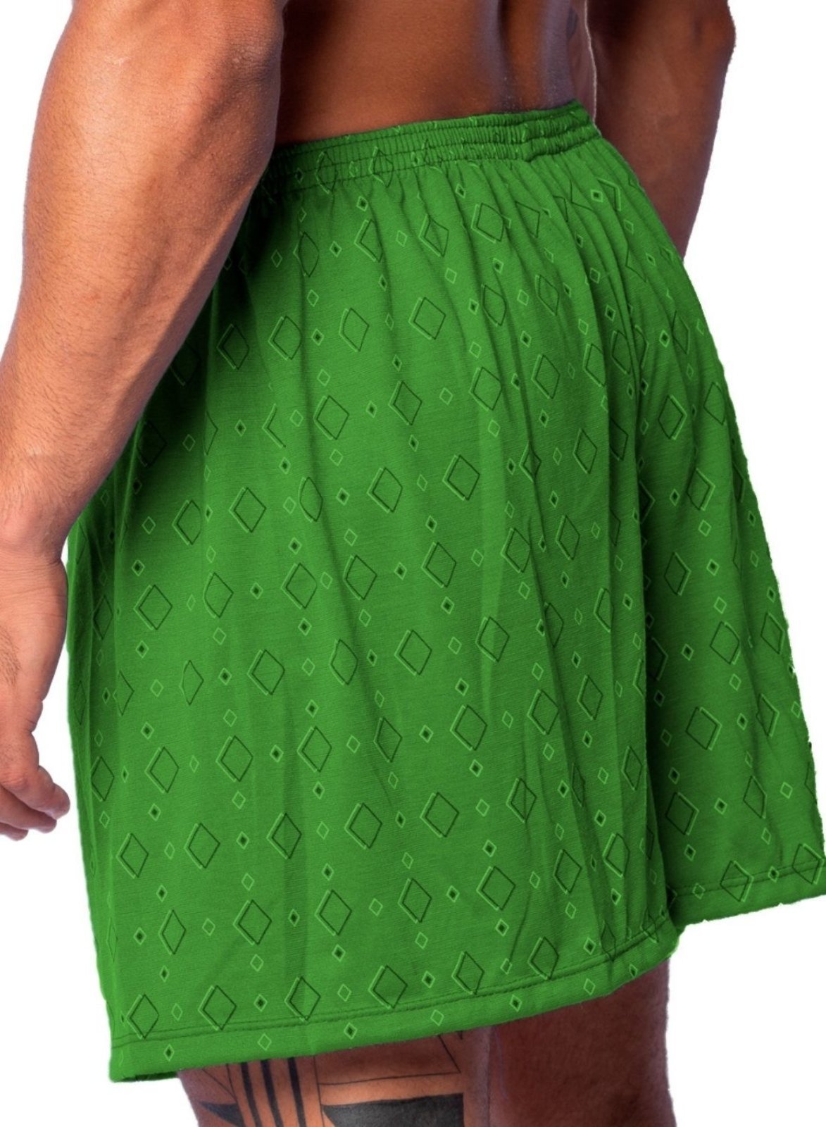 Vista 3 Samba Canção Gabi Lingerie Malha Elegante Cueca Confortável Calção Masculino cinza/grafite Gabi Lingerie cinza/grafite