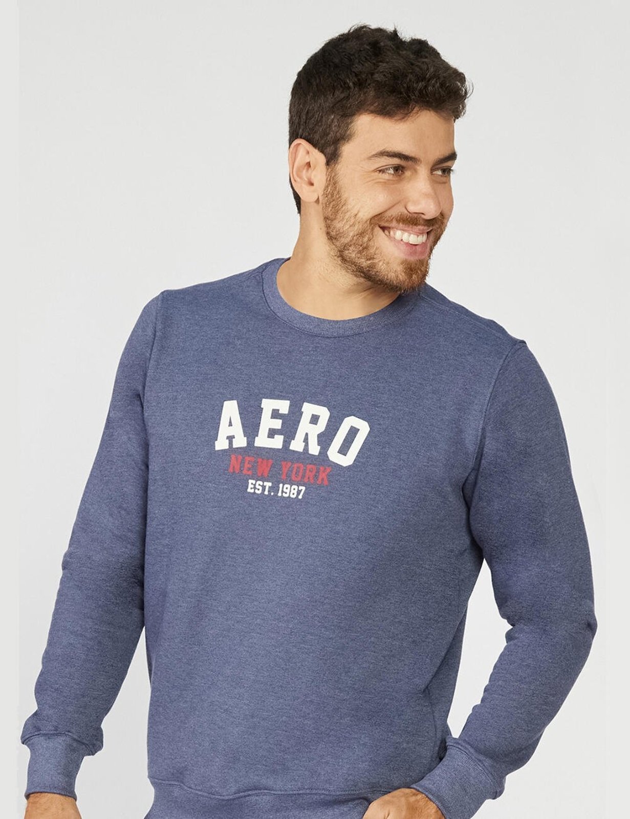 Blusa Moletom Masculino Fechado Careca Aéropostale 87120802-6 Azul Marinho
