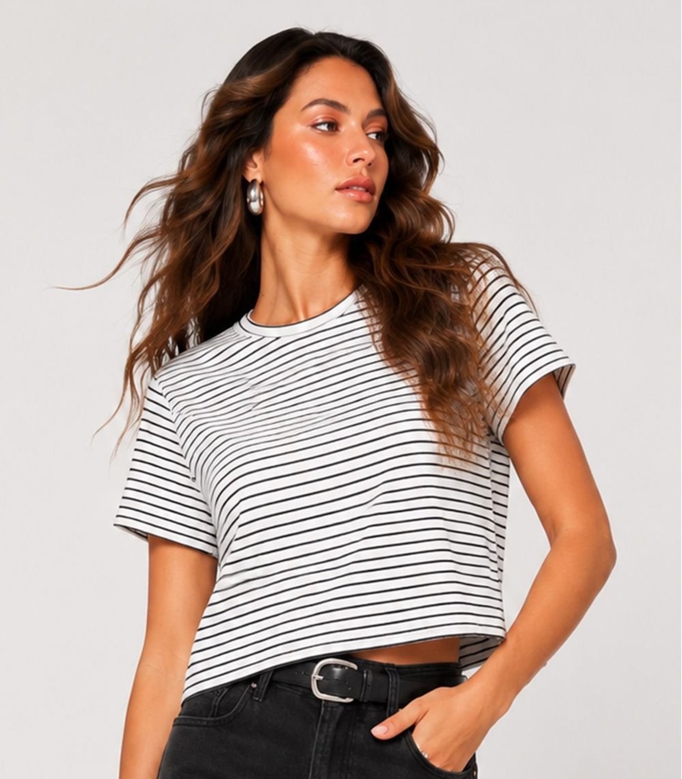 Blusa Feminina Estampada Infinita Cor Bege