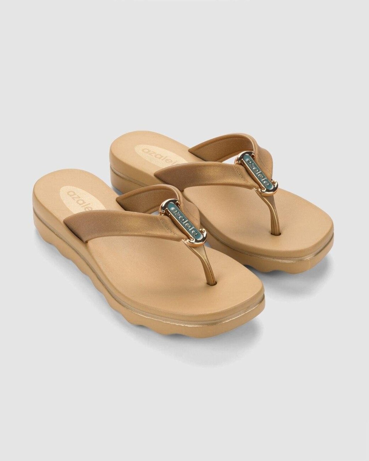 Plataforma Feminina Azaleia GI Dourado