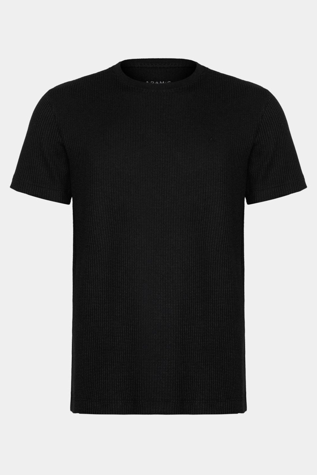 Vista 2 Camiseta Aramis Manga Curta Canelado Vegas preto Aramis preto