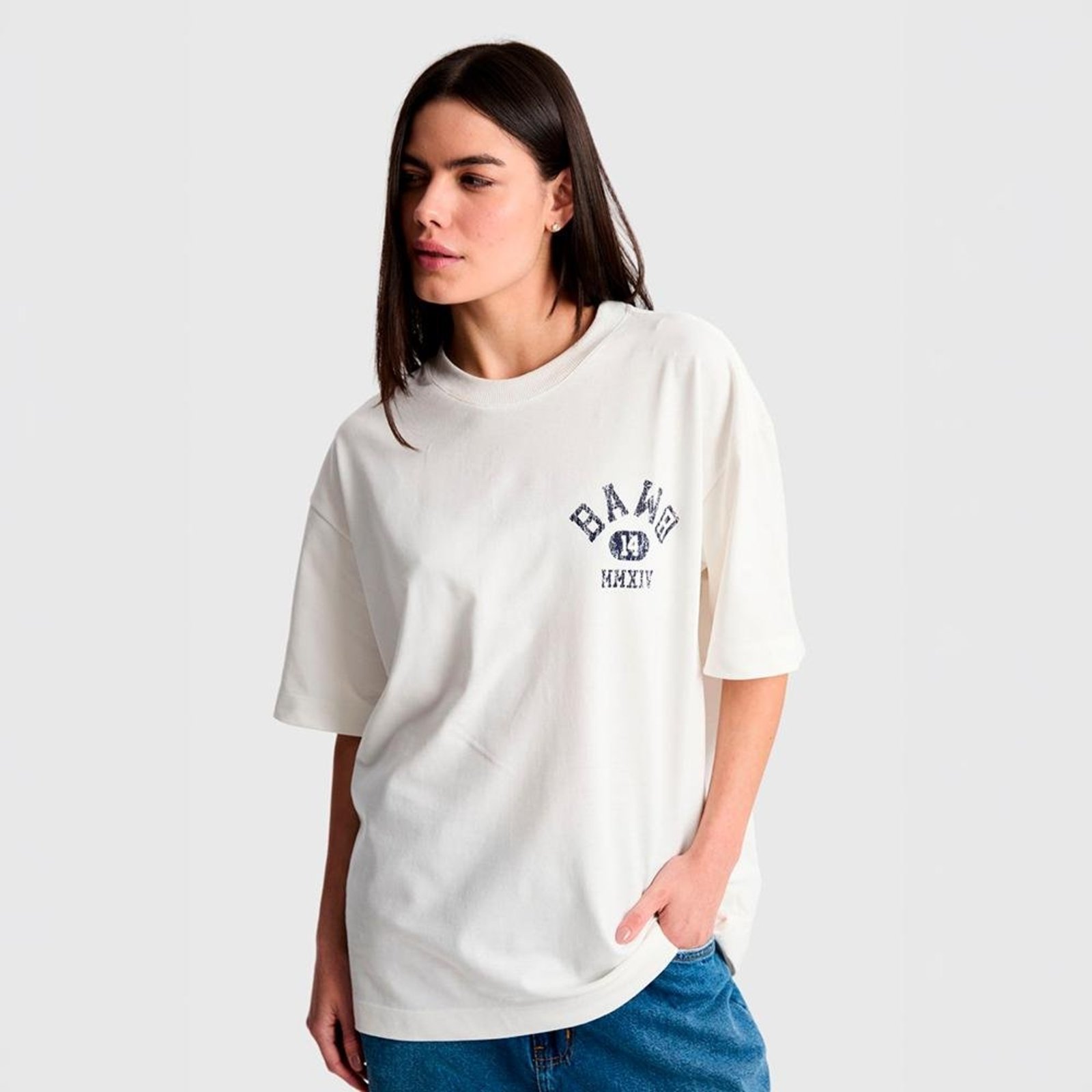 Camiseta Oversized Varsity Off-white