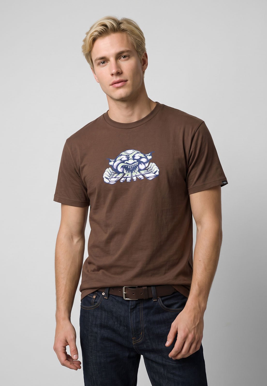 Camiseta Masculina Vans Bitten SS Tee Marrom