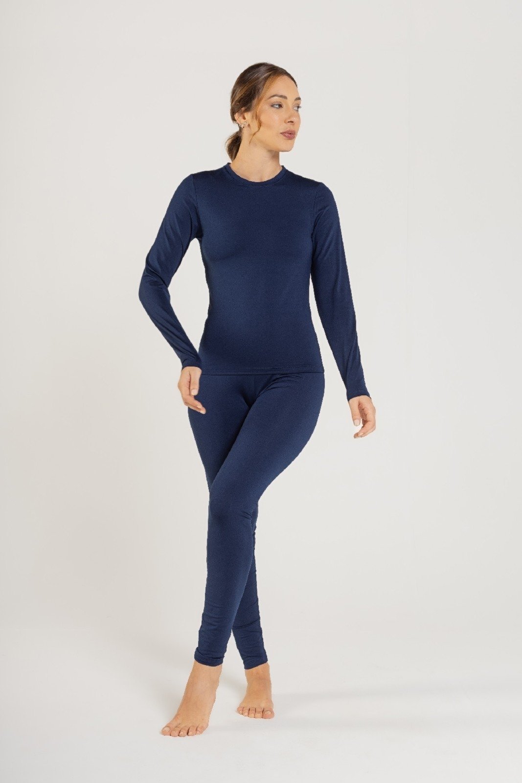 Blusa em Malha Térmica Just Basic Azul