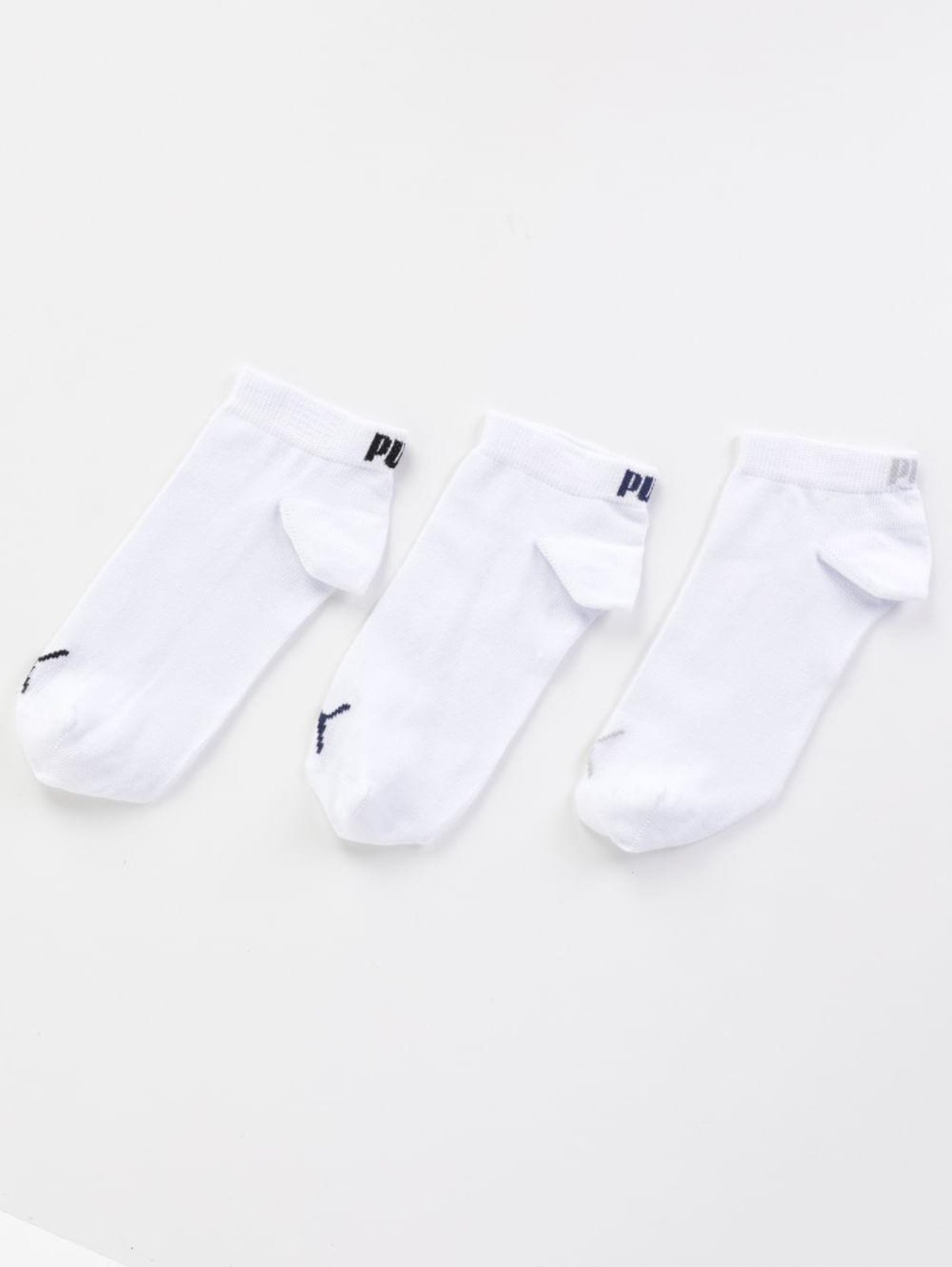 Vista 3 Kit 03 Meias Cano Curto Puma Feminina branco Puma branco