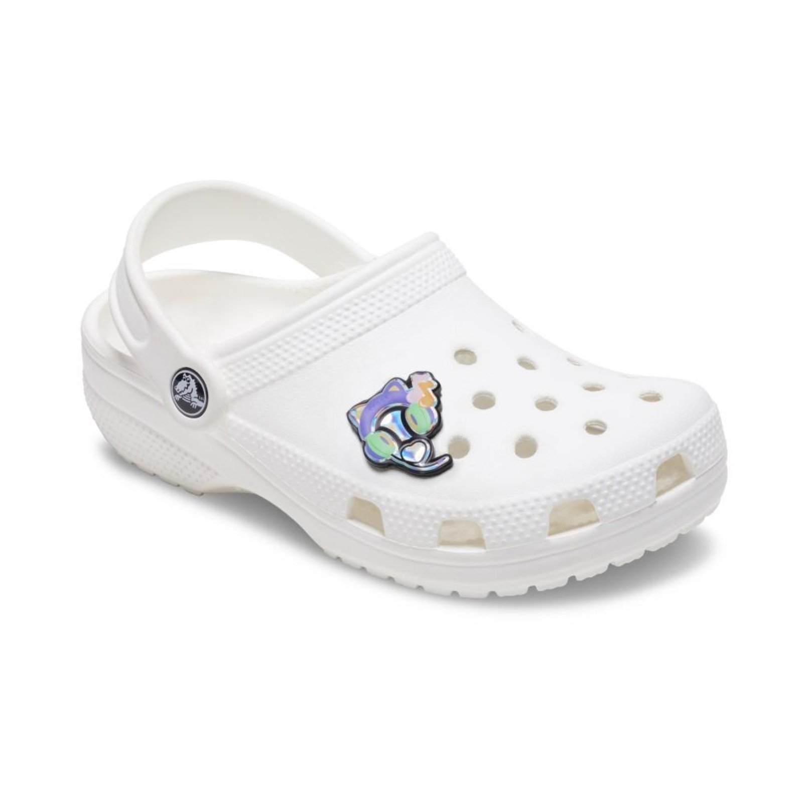Vista 3 Infantil - Jibbitz™ Fones de Ouvido Holográficos Crocs branco
