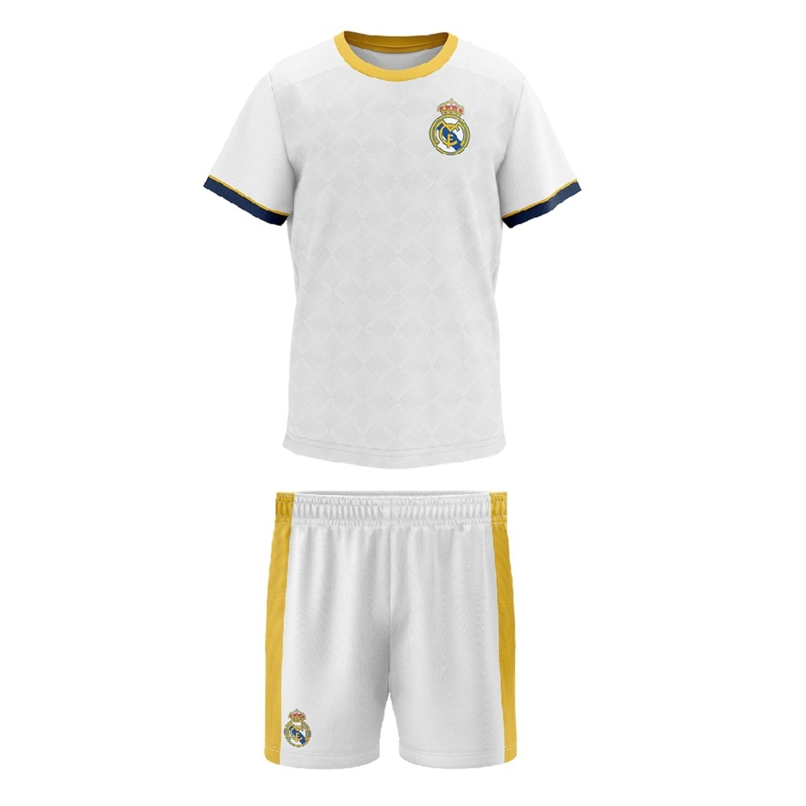 Vista 2 Kit Mini Craque Braziline Real Madri Juvenil branco braziline branco