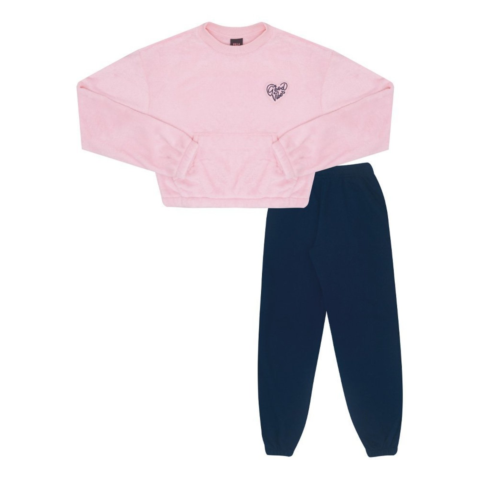 Infantil - Conjunto Juvenil Menina - Rosa - 50435-1