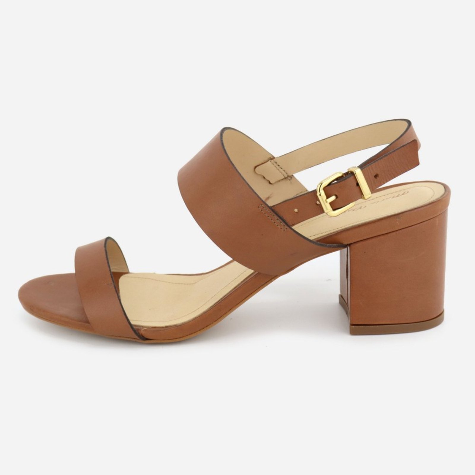Tamanco Casual Maria Paula Couro Feminino Caramelo