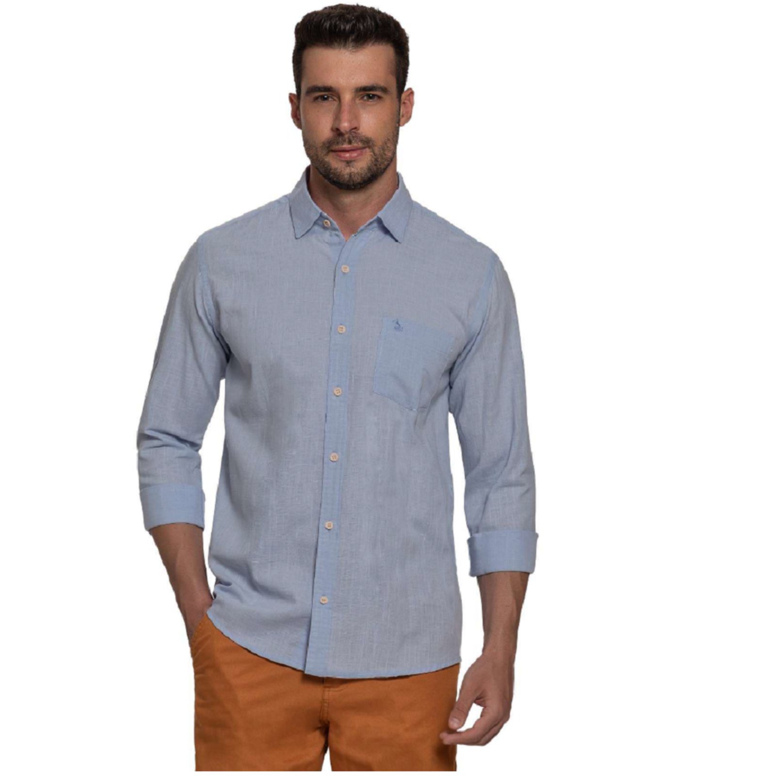Camisa Adulto Confort Original Amil Exclusivo Azul