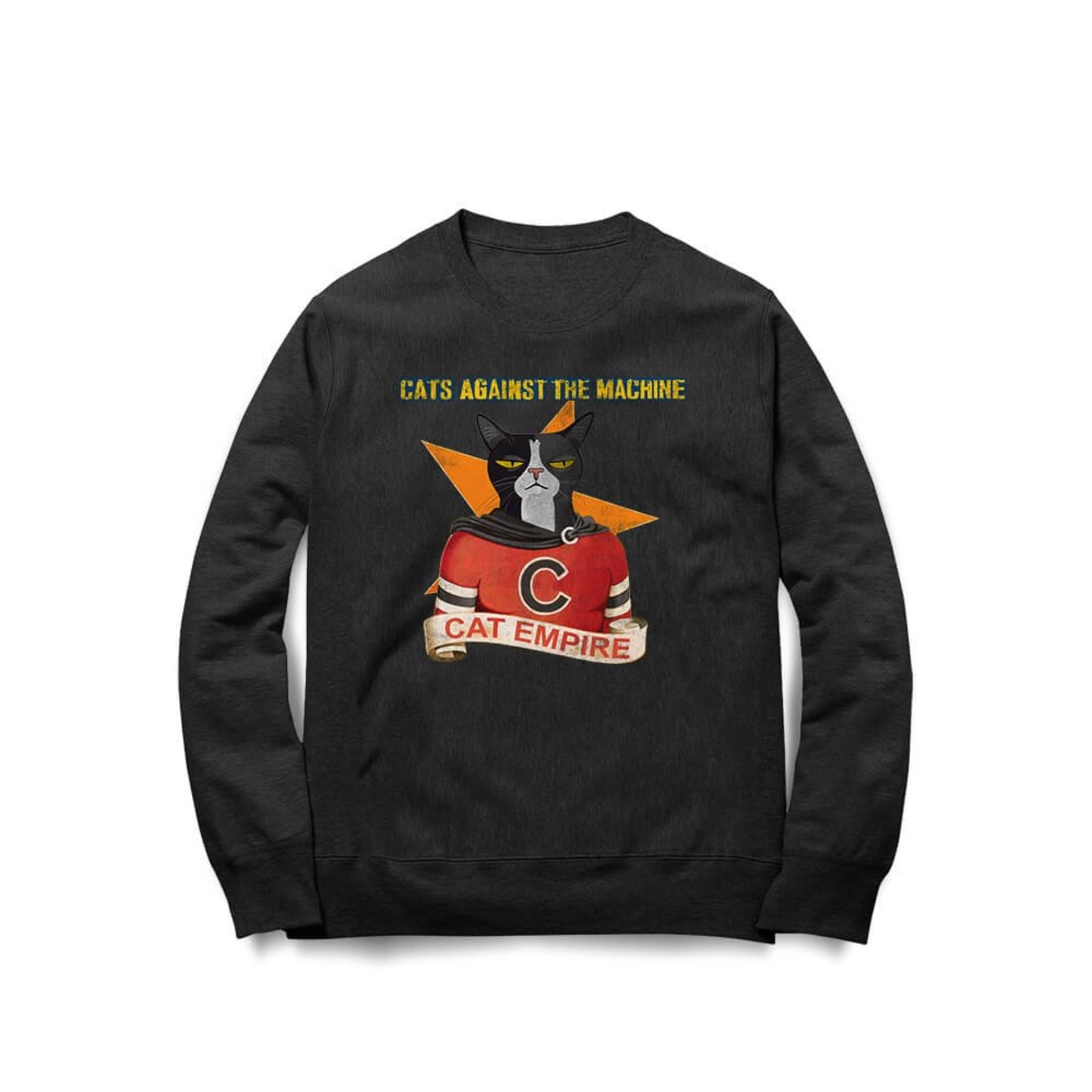 Moletom Cats Against The Machine - Preto - Casual - Studio Geek