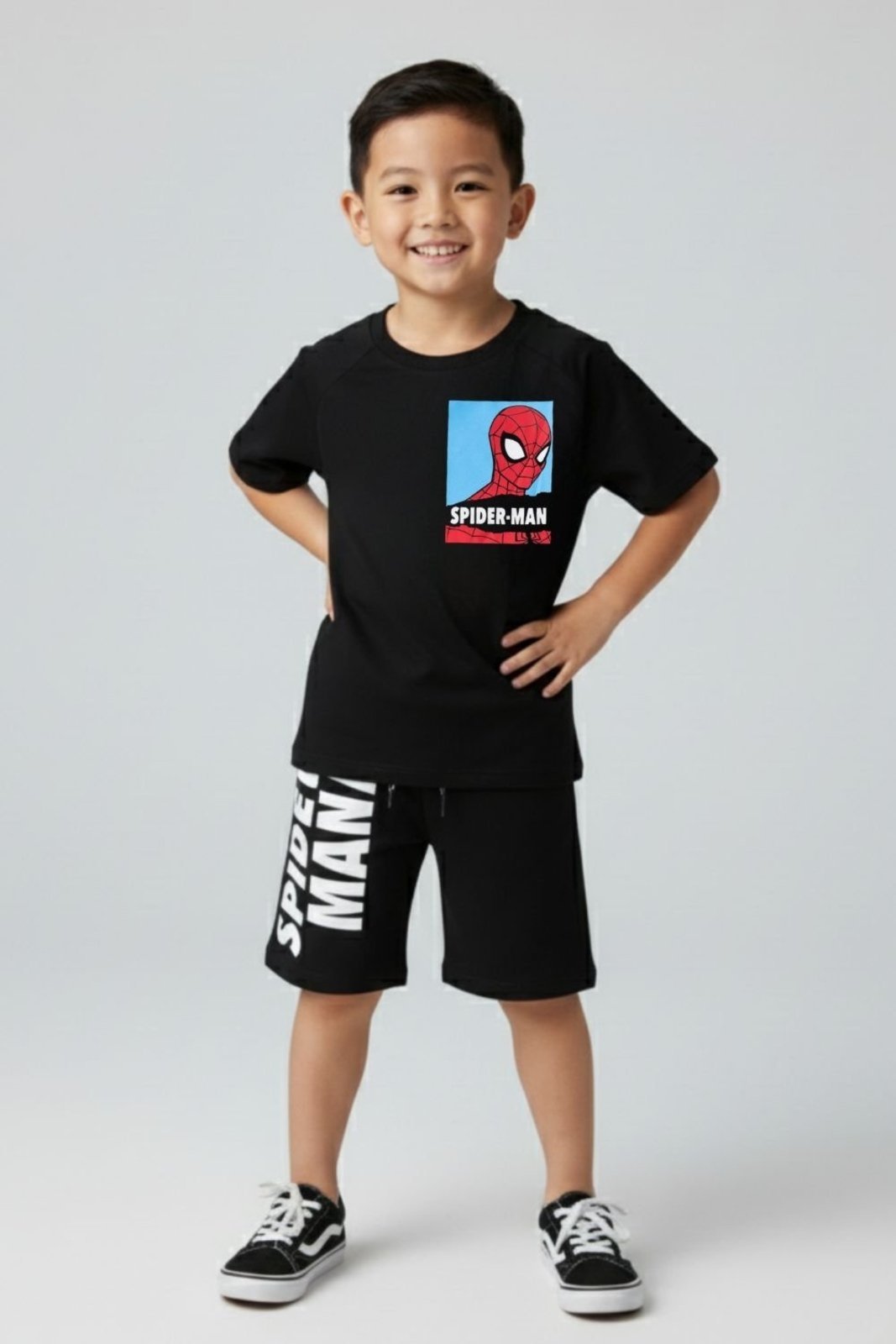 Infantil – Conjunto Disney Masculino Homem Aranha Preto