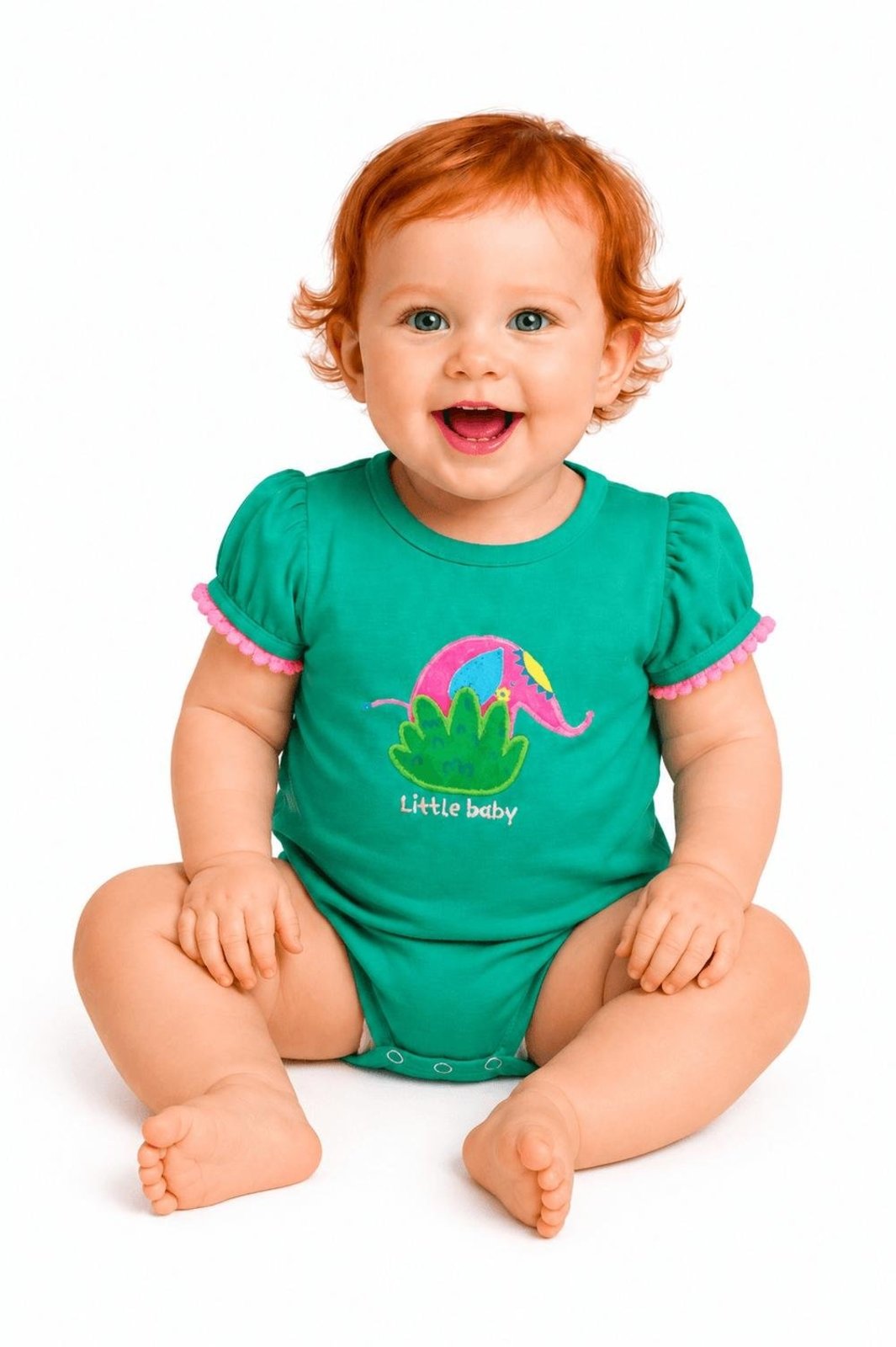Infantil - Body Menina Castelo das Índias Alphabeto Verde