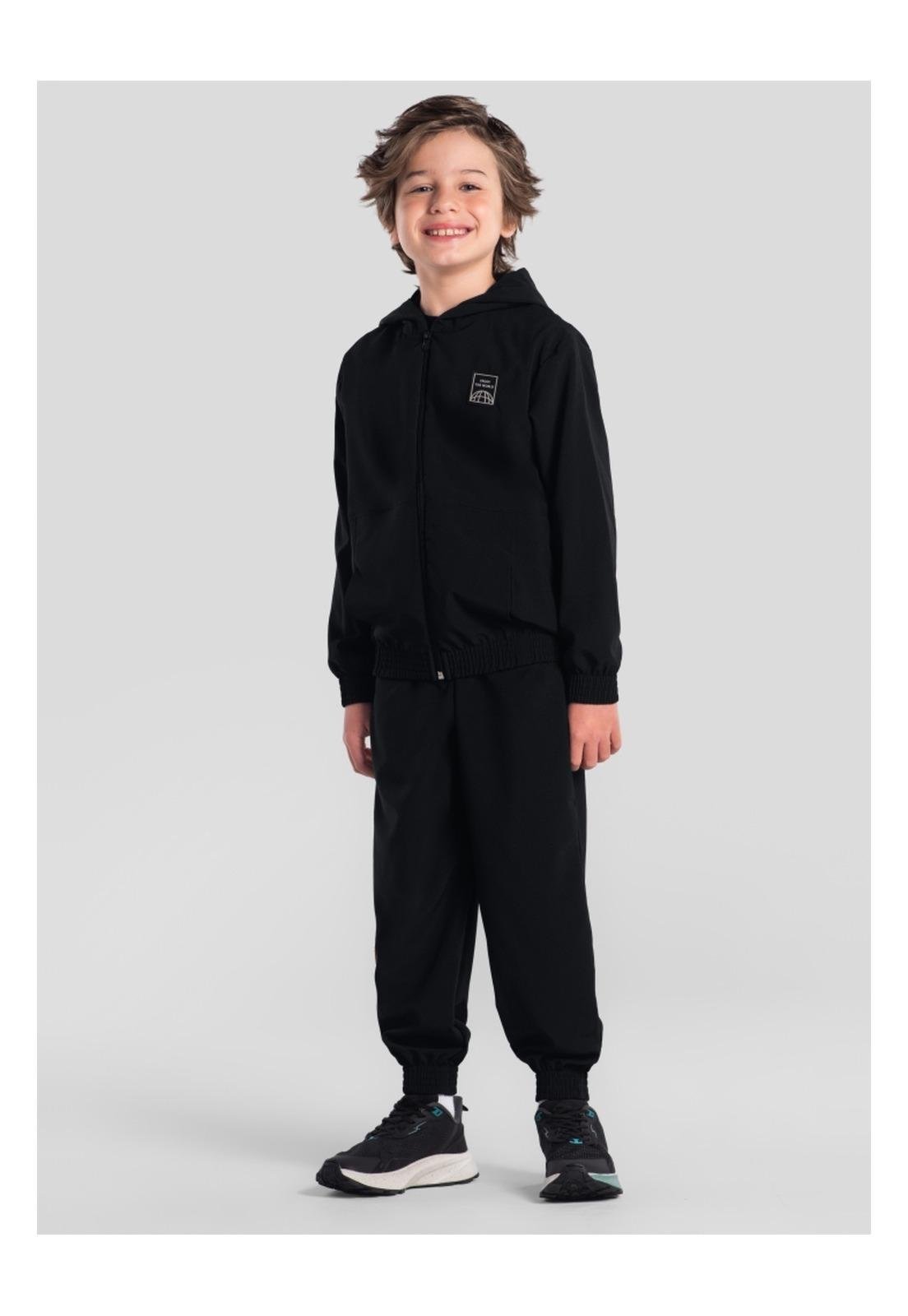 Infantil - Conjunto Calça Menino Brandili 10 Preto
