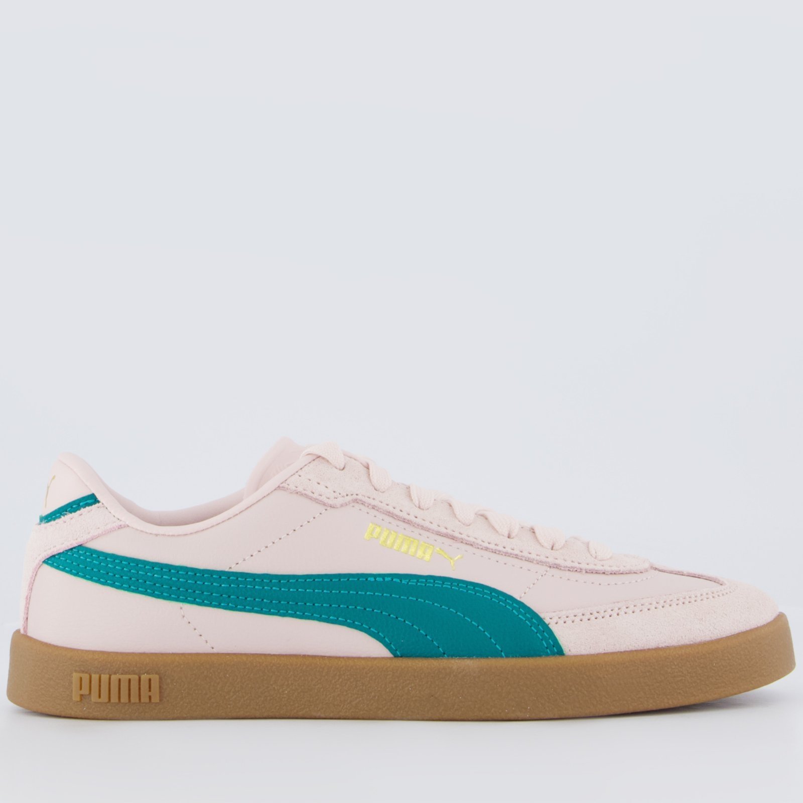 Tênis Puma Club II Feminino Rosa e Verde