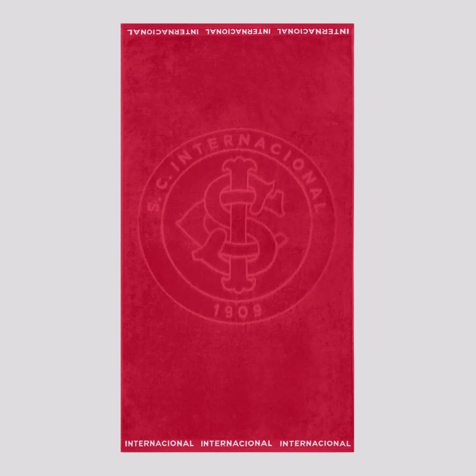 Toalha De Banho Bouton Internacional Jacquard Vermelha