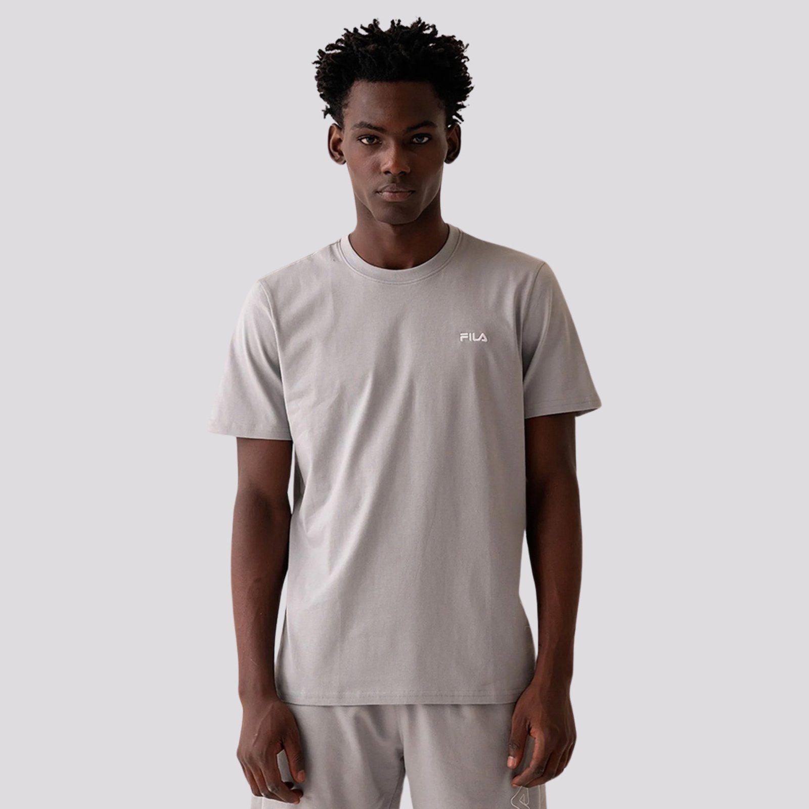 Camiseta Fila Regular Classic Cinza