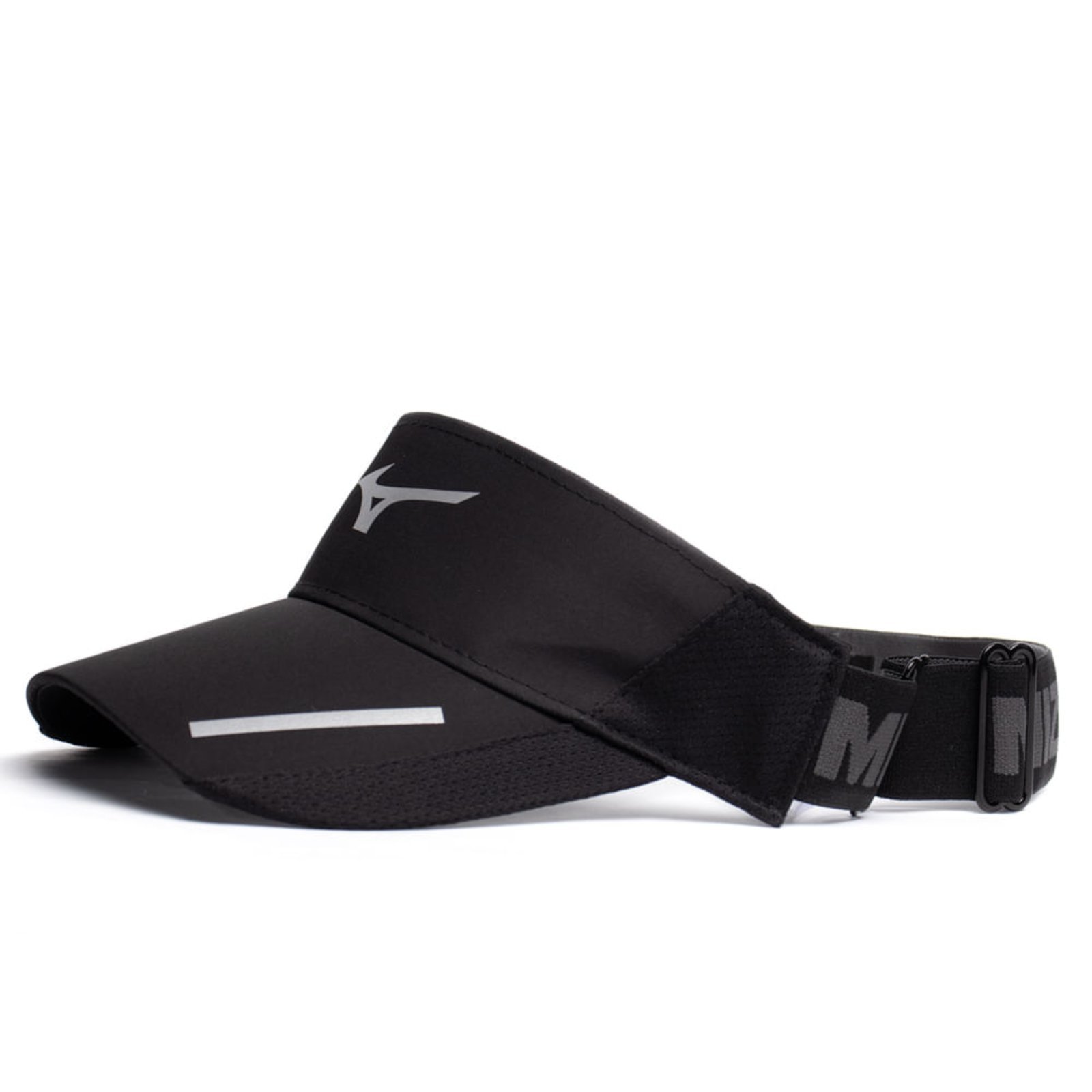Vista 2 Viseira Unissex Mizuno Aero Ajustável Cinza Mizuno preto