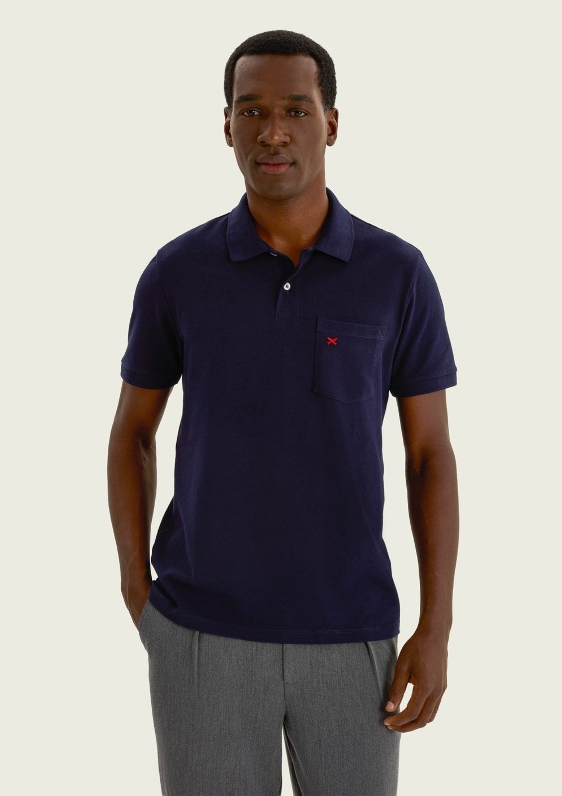Camisa Polo Masculina Com Bordado Hering