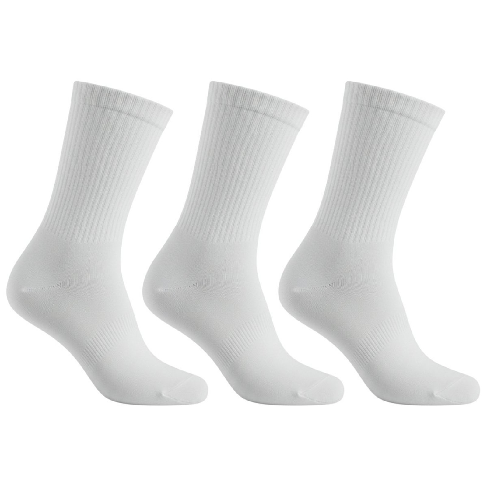Kit 3 Pares de Meias QLC Sports Cano Médio Branco