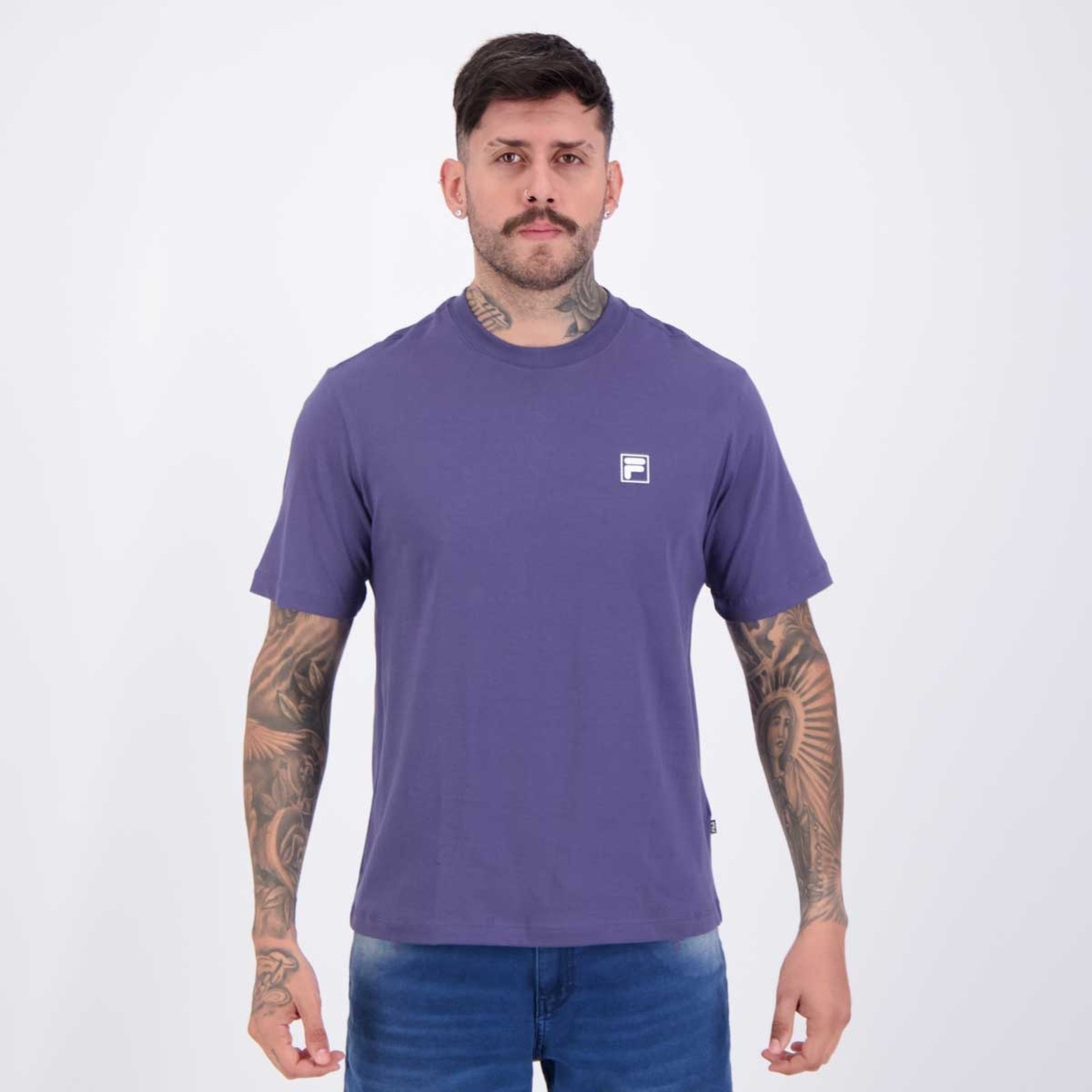 Vista 2 Camiseta Fila Comfort Classic Marinho azul Fila azul