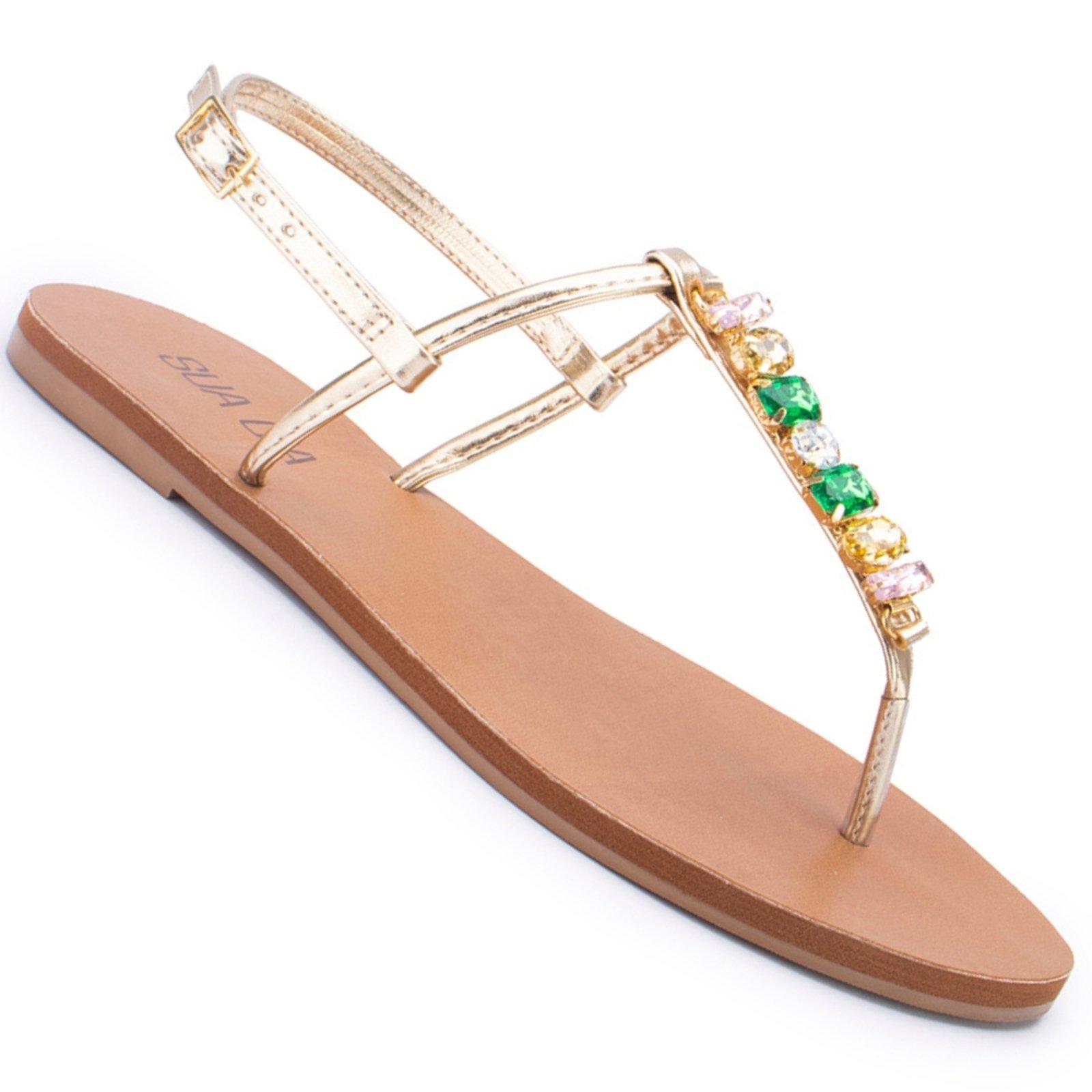 Vista 2 Sandalia Sua Cia 8395.16372 Feminina BR SPORTS dourado BR SPORTS dourado