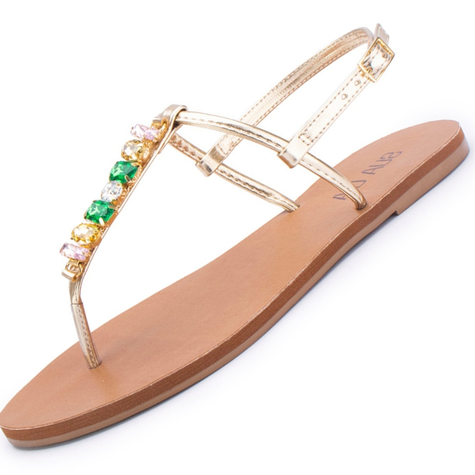 Vista 3 Sandalia Sua Cia 8395.16372 Feminina BR SPORTS dourado BR SPORTS dourado