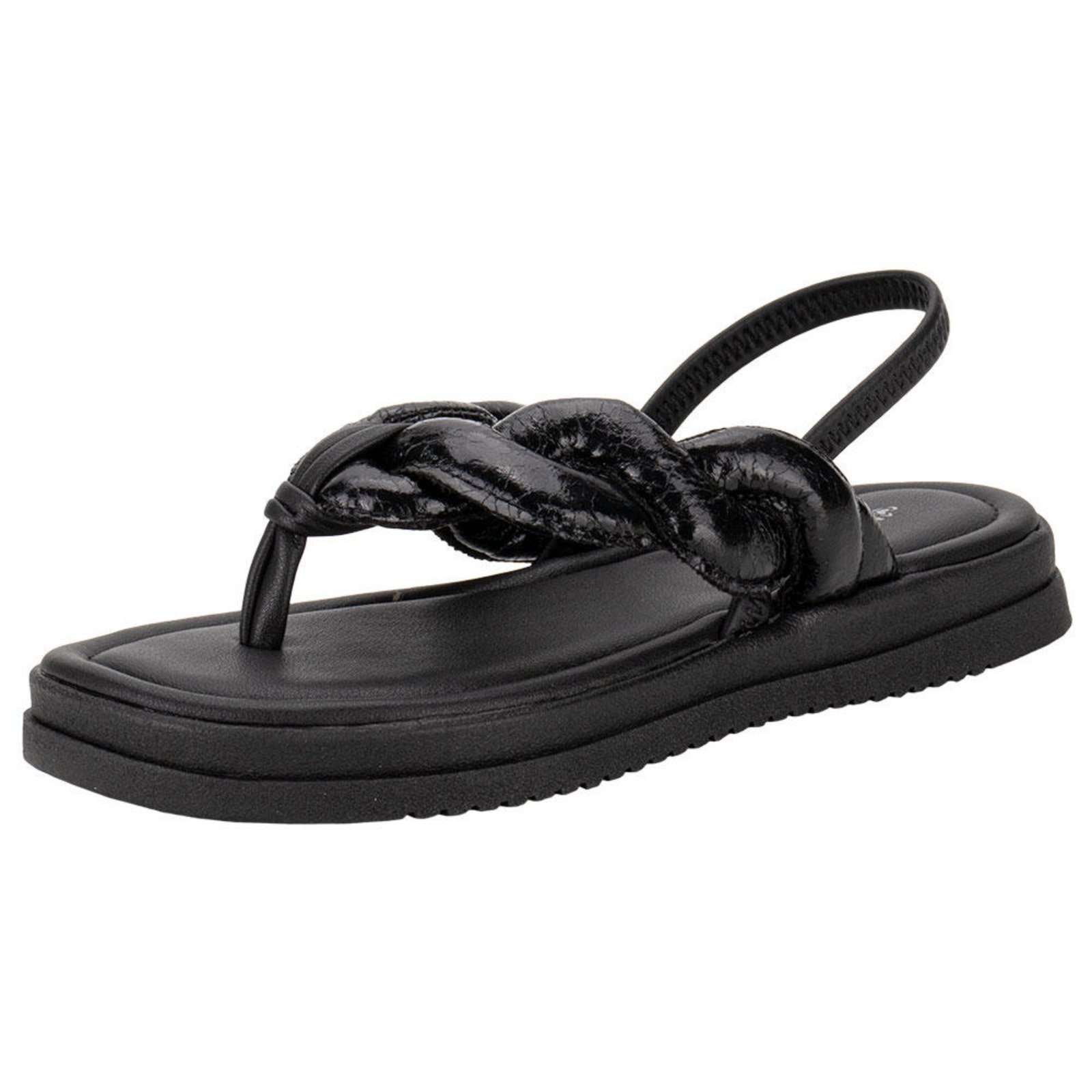 Sandália Feminina Flat Mississipi Mc753 0640753 Preto
