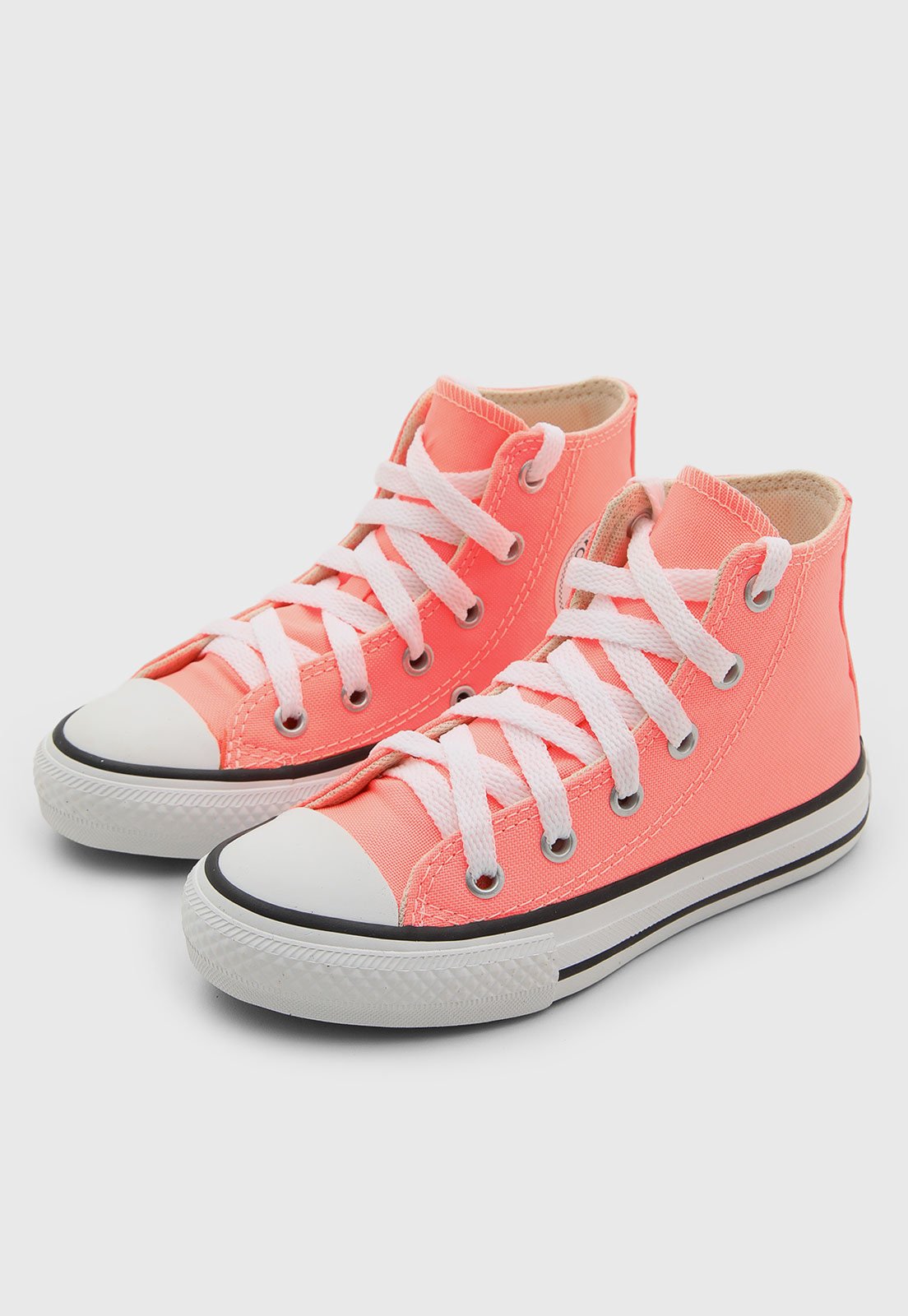 Infantil - Tênis Converse All Star Cano Médio Chuck Classic Coral