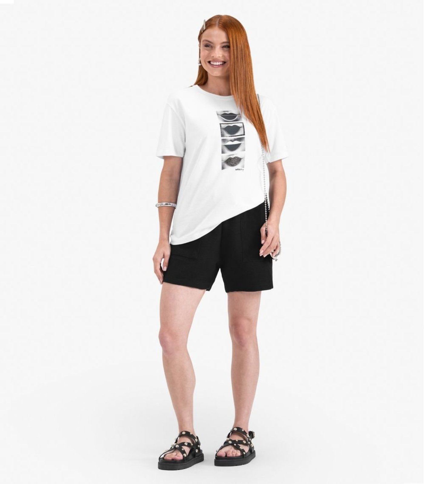 Vista 2 Infantil - Camiseta T-Shirt Manga Curta em Meia Malha Minty branco MINTY branco