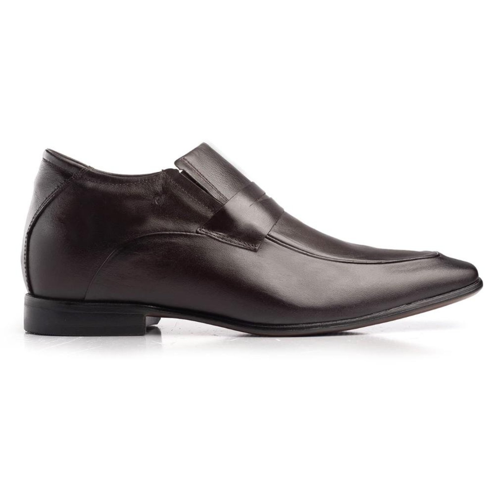 Sapato Masculino Dubai Alth Rafarillo Aumenta Altura 7cm Castanho