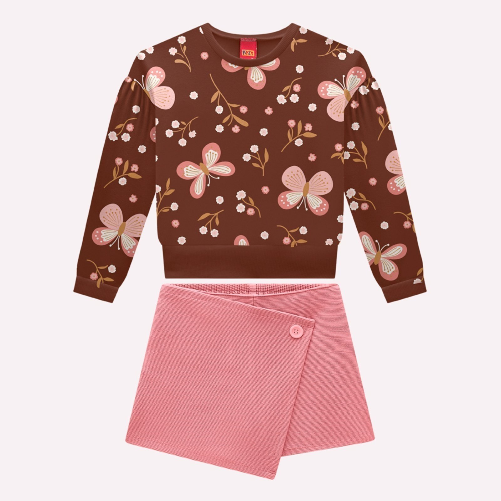 Infantil - Conjunto menina Borboletas Kyly