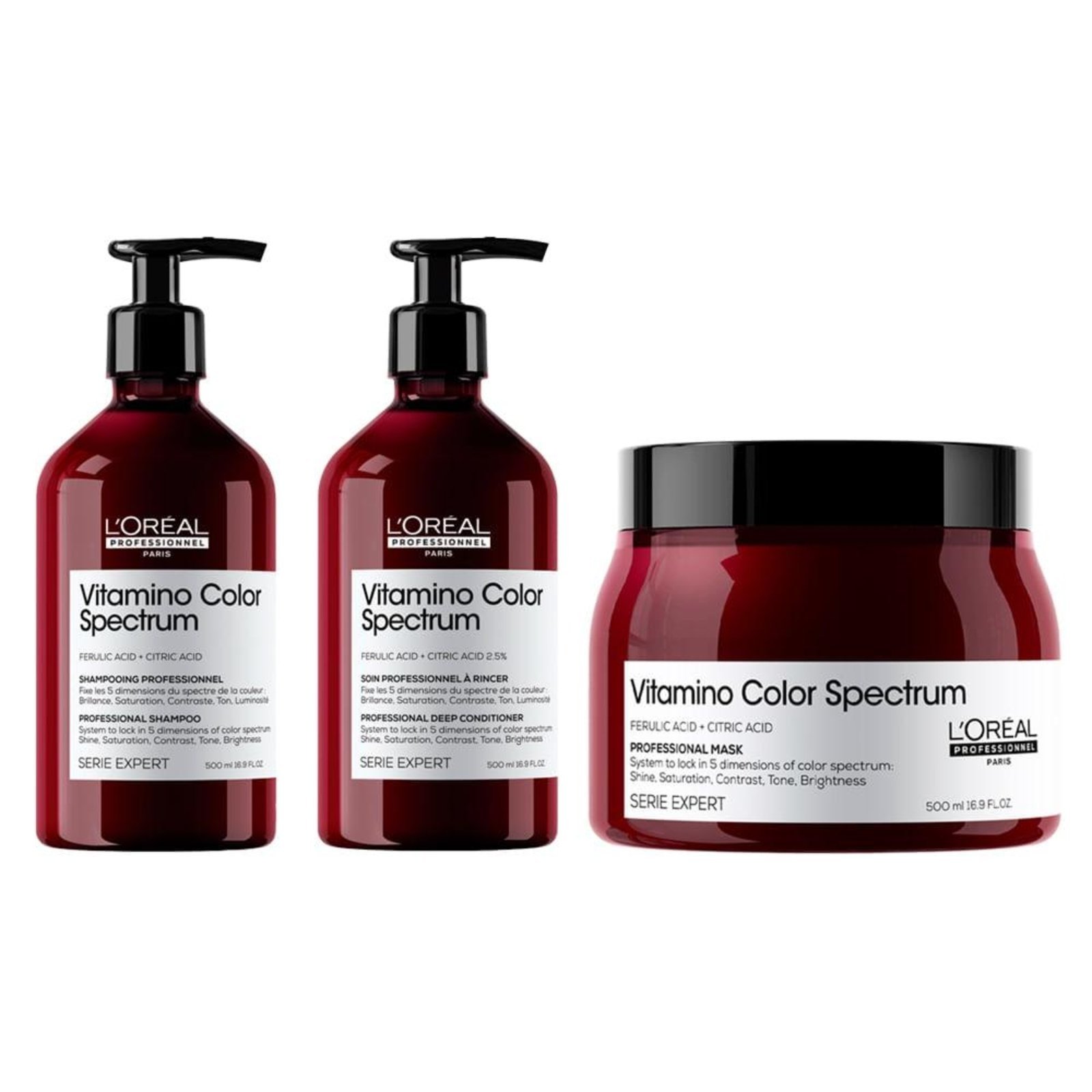 Vista 2 Kit L'Oreal Professionnel Série Expert + 3 Produtos Loreal Professional incolor Loreal Professional incolor