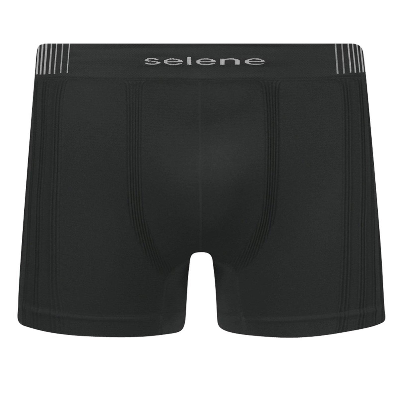 Cueca Boxer Selene Sem Costura Masculina – Preto